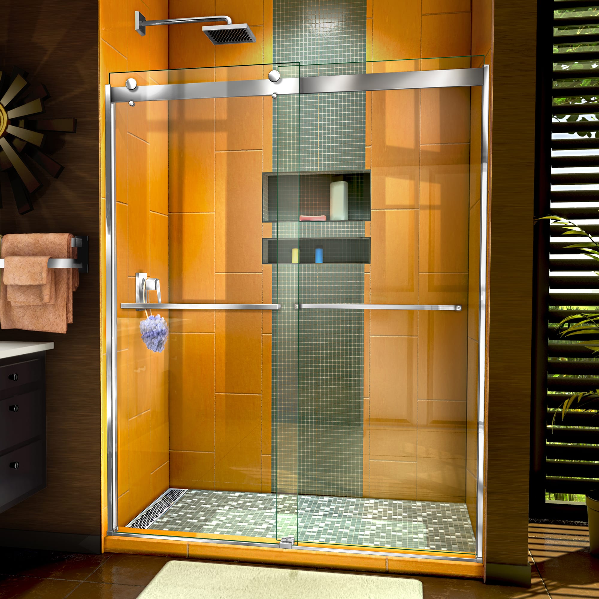 DreamLine SHDR-6360762 Sapphire Shower Door | QualityBath.com