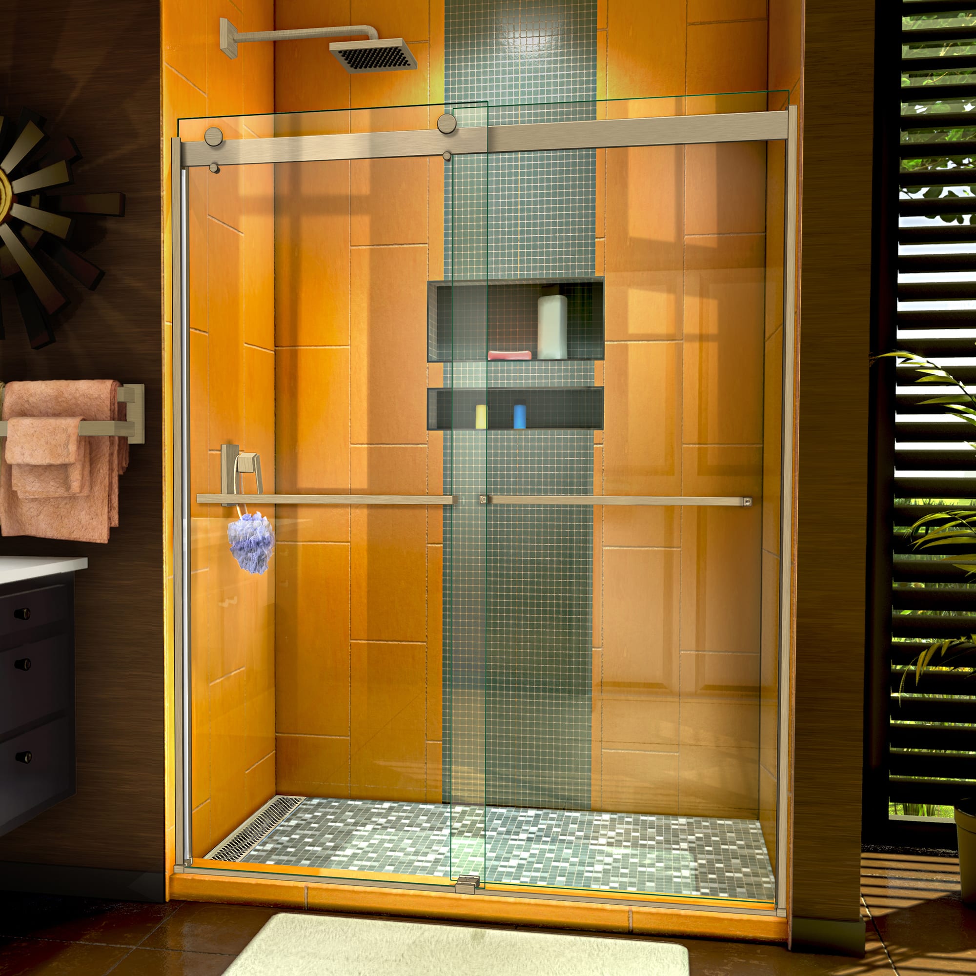 DreamLine SHDR-6360762-04 Sapphire Shower Door | QualityBath.com