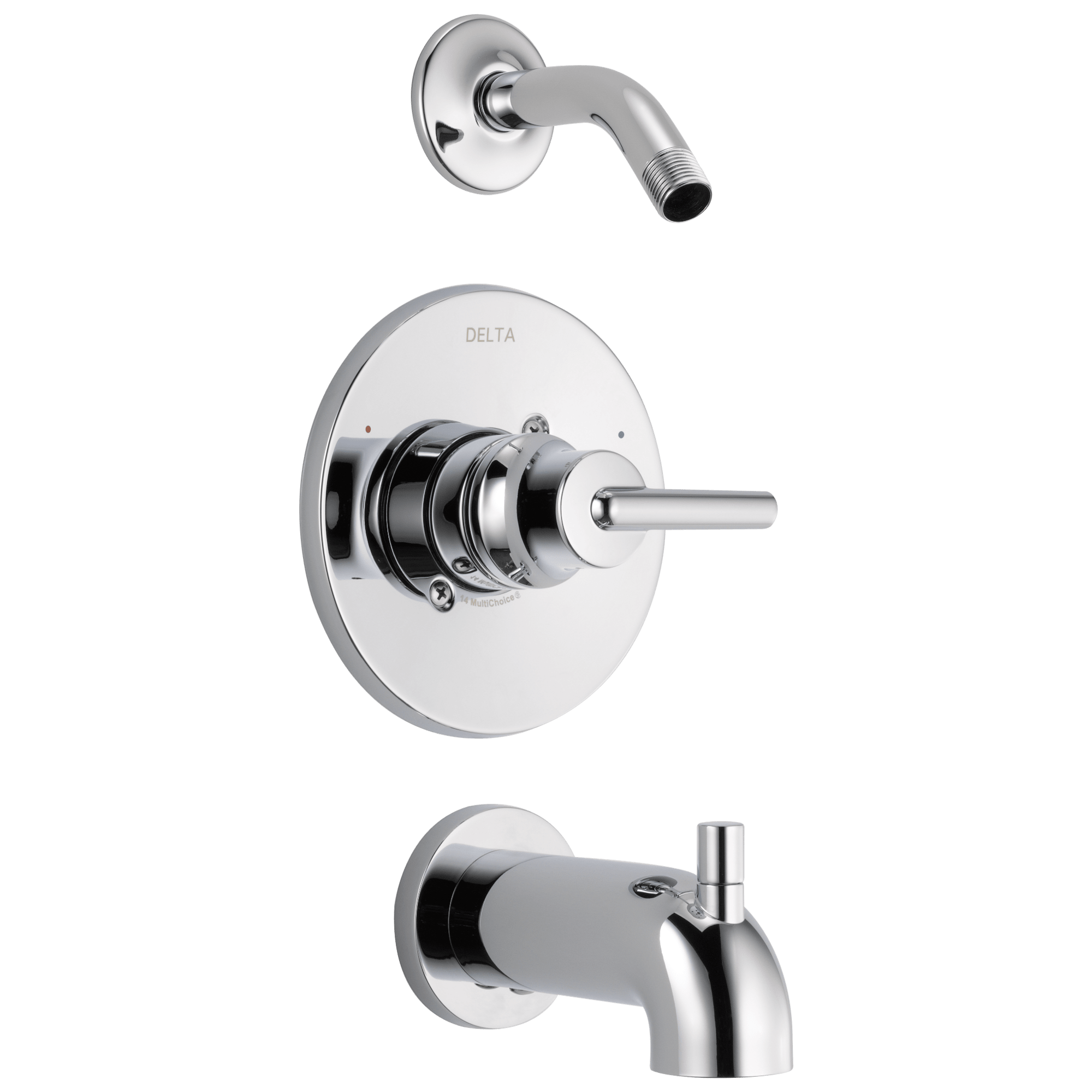 Delta T14459-LHD Trinsic 14 Series Tub/Shower 2024 Trim with Less Showerhead, Chrome