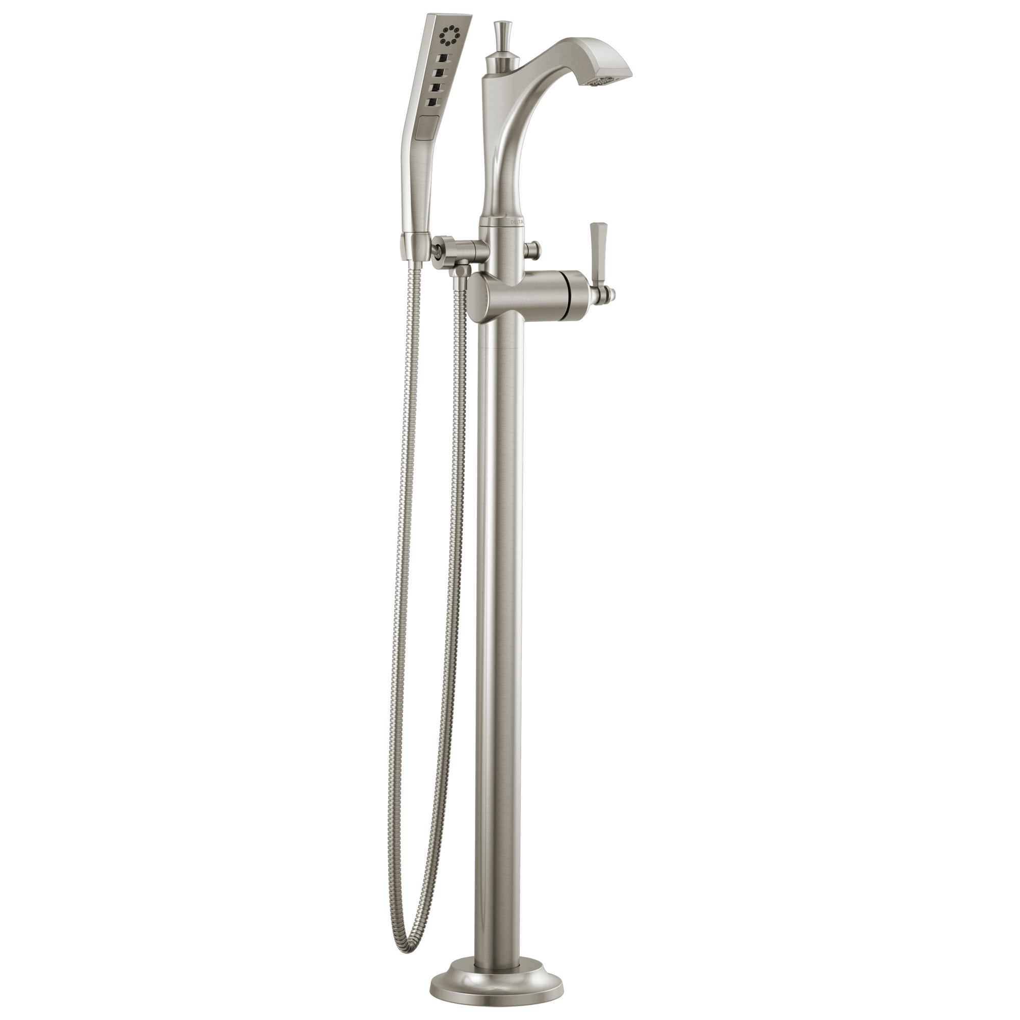 Delta T4756-LHP-FL Dorval Floor Mount Tub Filler Trim - Less