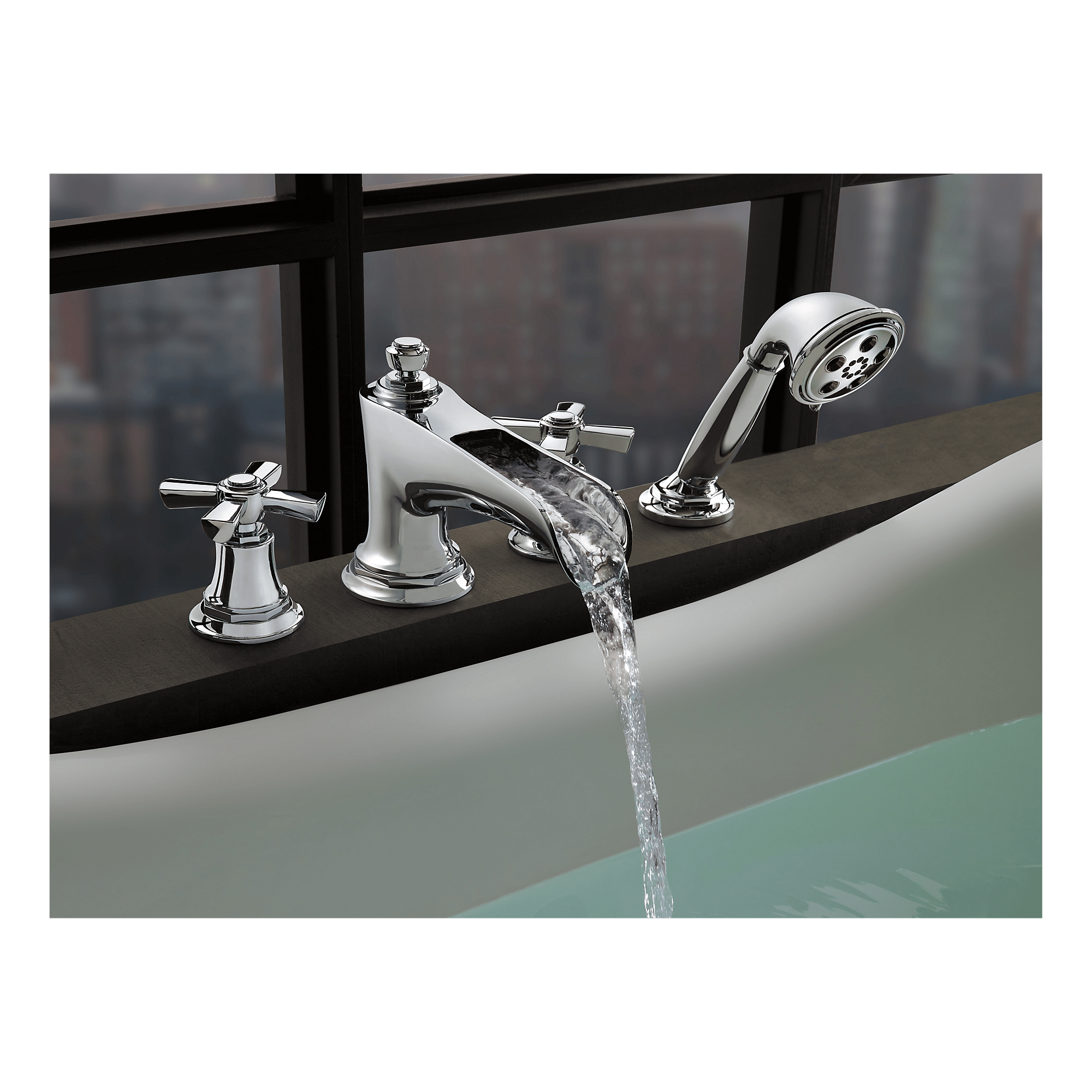 Ros.T  Brizo T67461 Rook Trim For Roman Tub Filler With Handshower