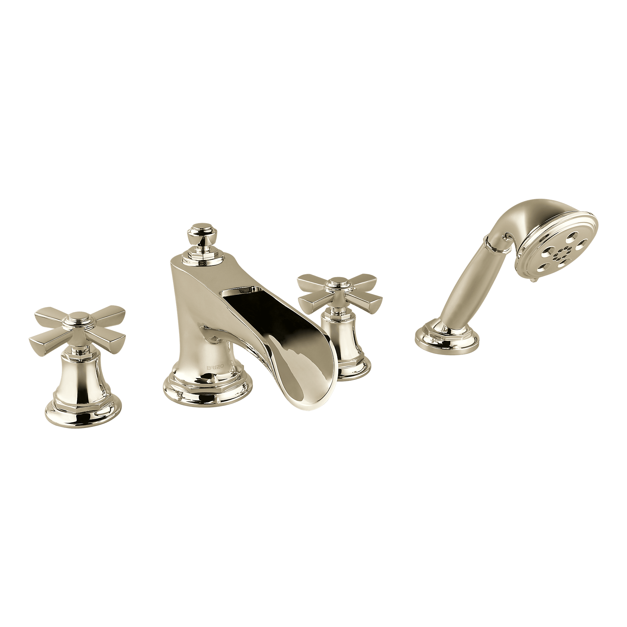 Ros.T  Brizo T67461-PNLHP Rook Trim For Roman Tub Filler With