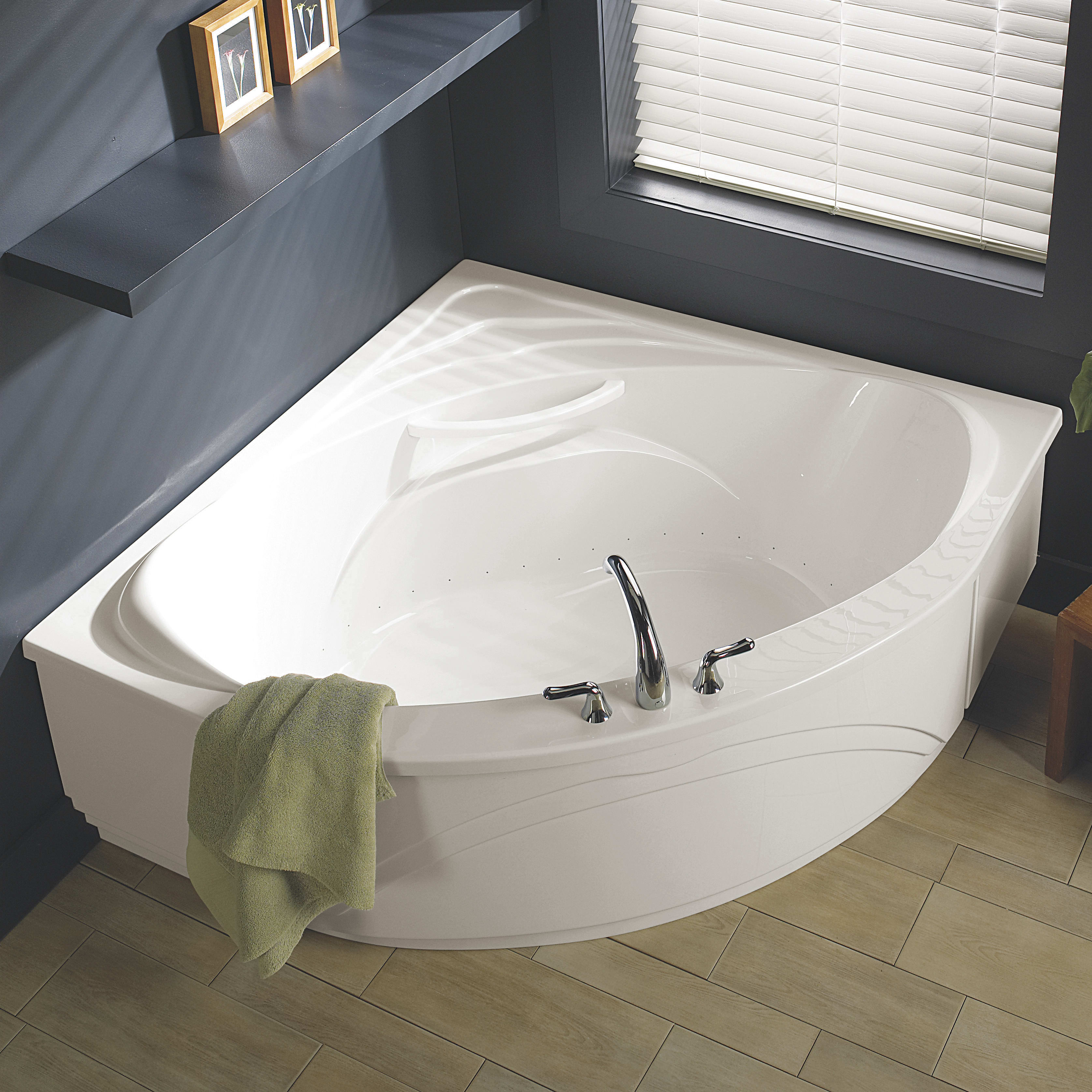 Bain Ultra BTHACD00N-01 Thalassa Sensation Corner Soaker Tub |  QualityBath.com