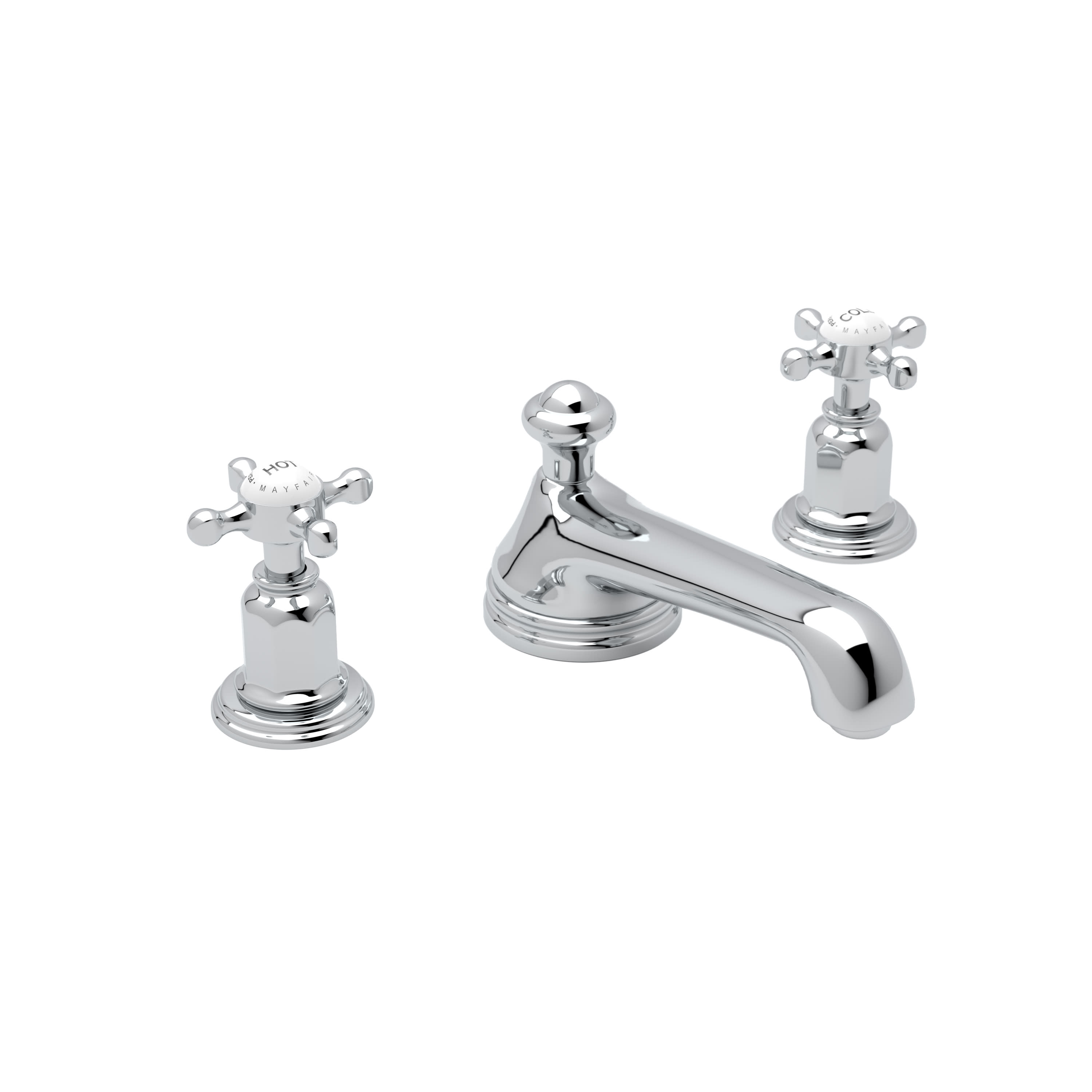 Rohl U.3706X-PN-2 Perrin & Rowe Edwardian 3 Hole Low Level Spout
