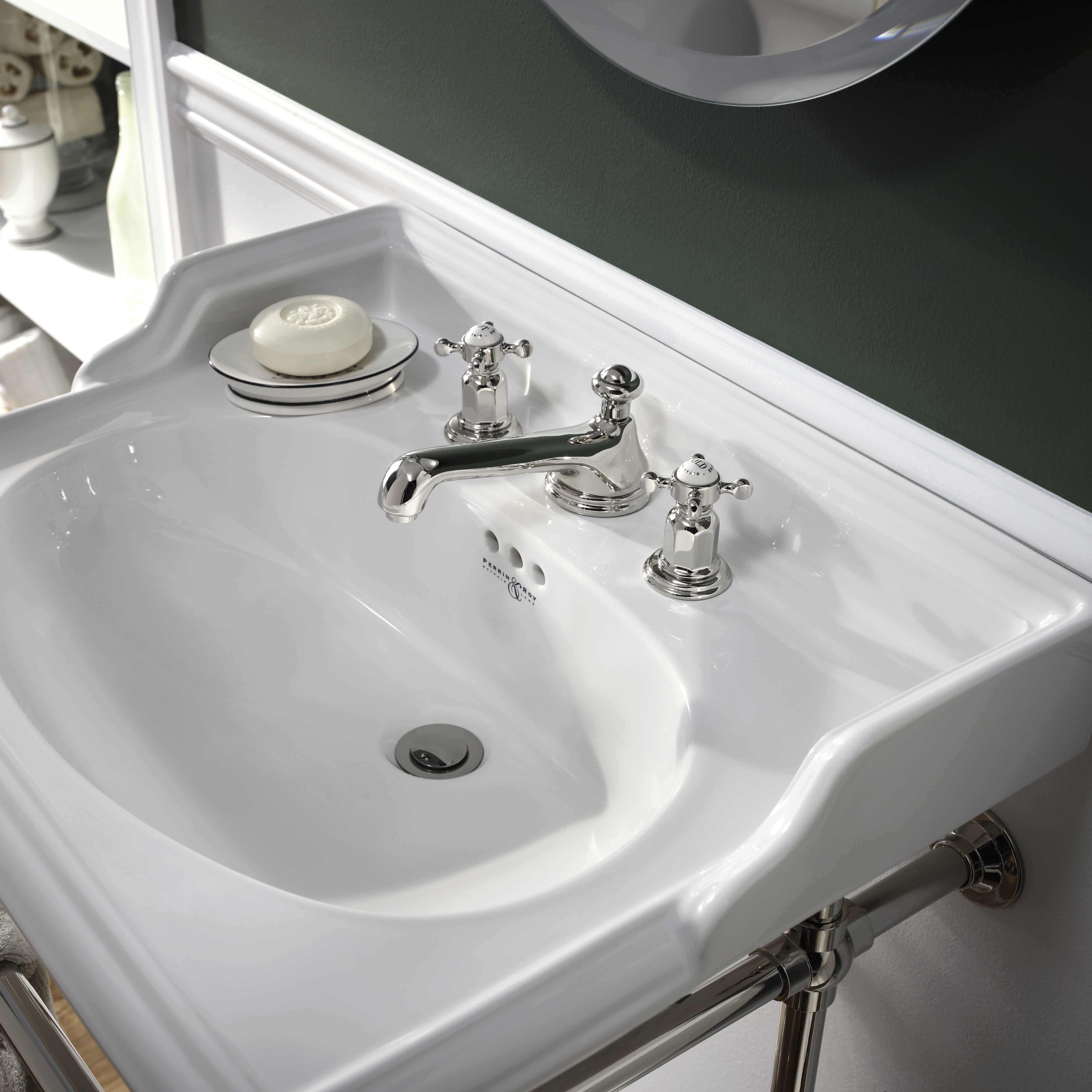 Rohl U.3705L, U.3706X Perrin & Rowe Edwardian 3 Hole Low Level