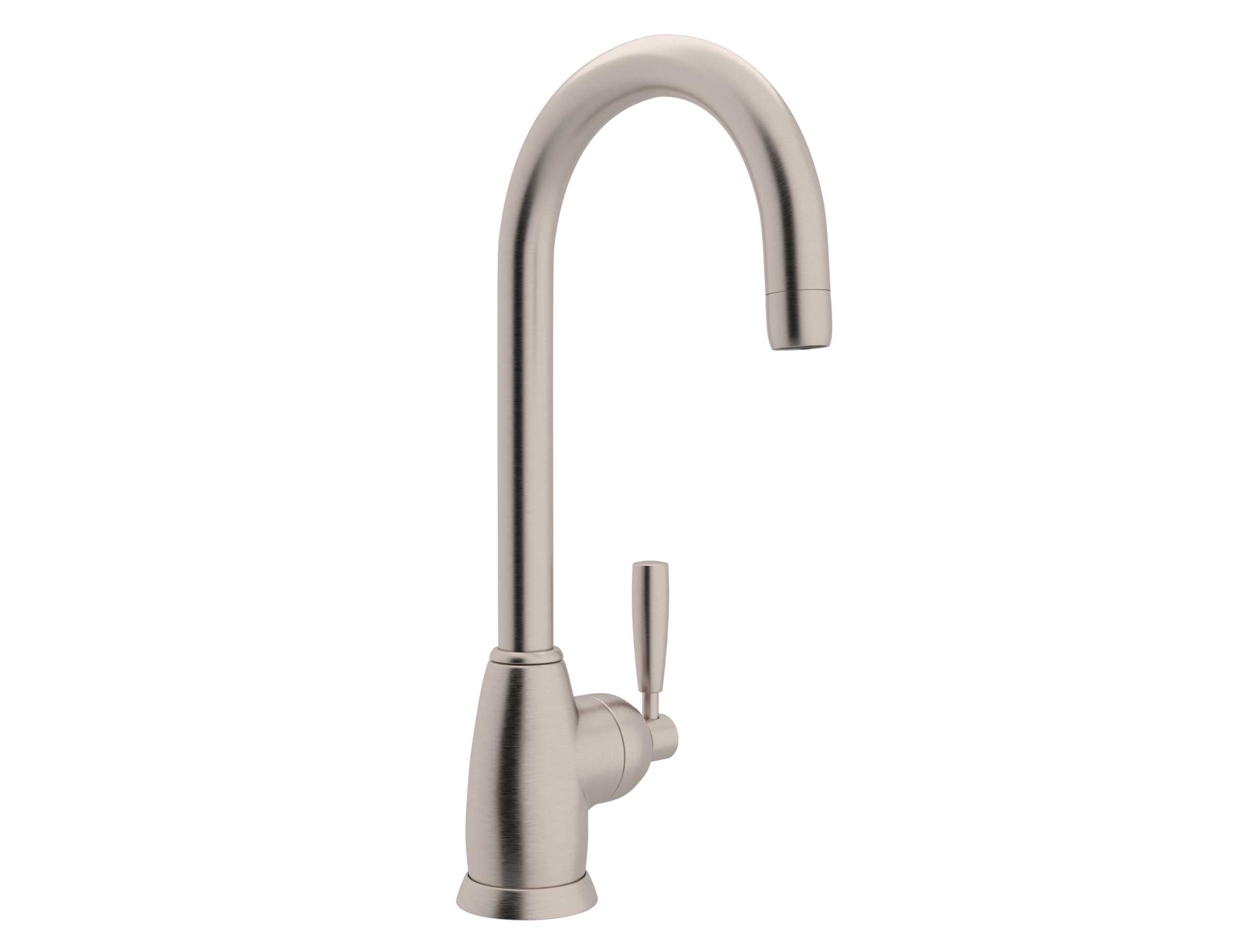 Rohl U.4846LS-APC-2 Perrin and Rowe Contemporary Mimas Single Hole Single Lever Kitchen Faucet with Sidespray and C Spout, Polished Chrome - 1
