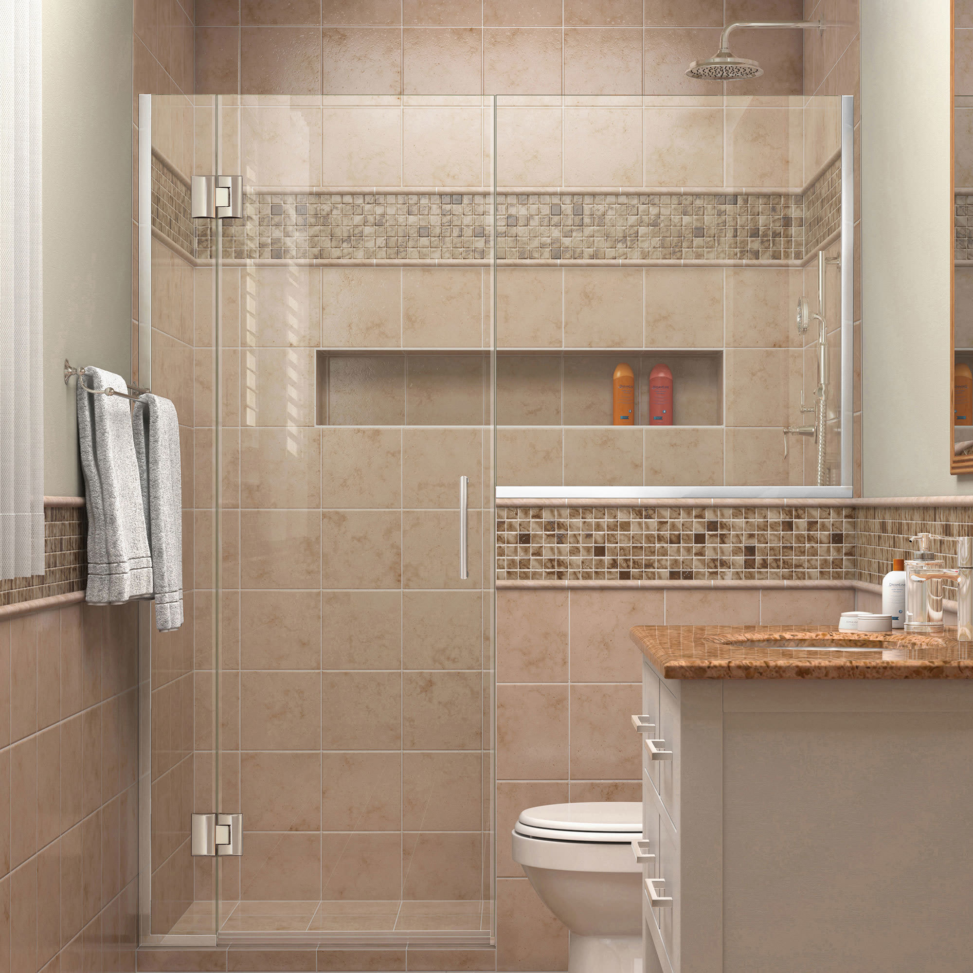 Dreamline shower seat clearance