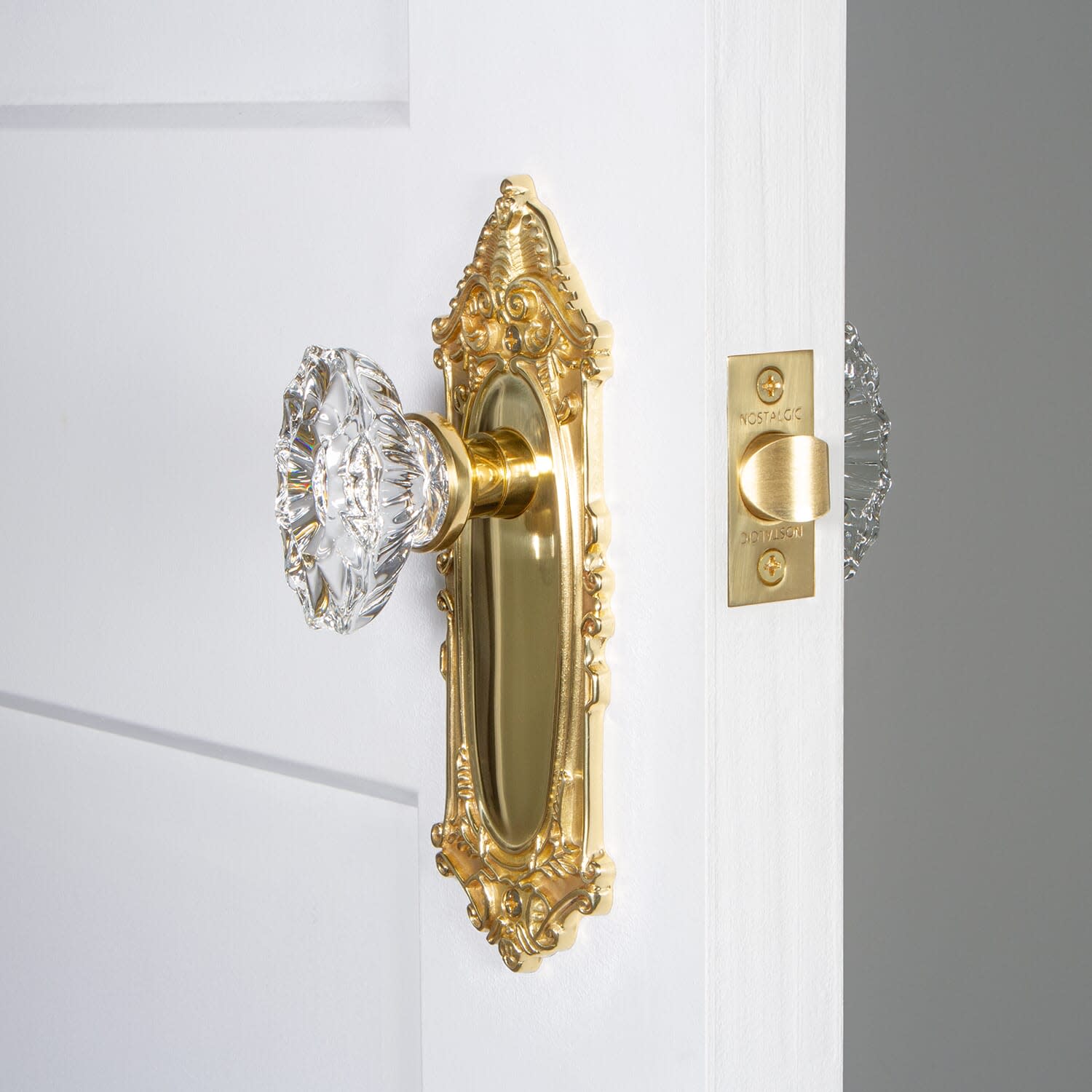 Nostalgic Warehouse 713960 Victorian Long Plate with Chateau Knob