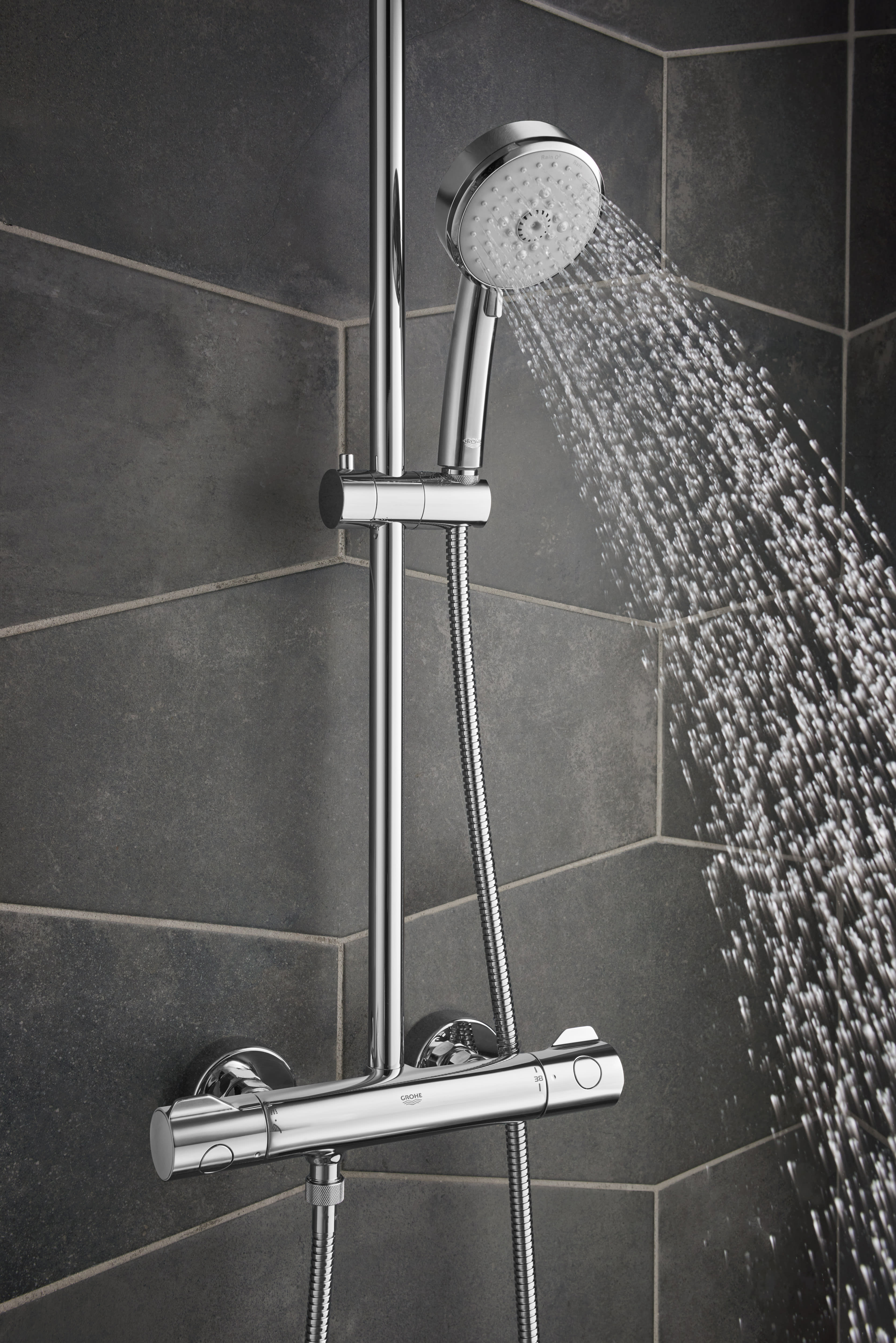 GROHE クローム System 210 Rainshower