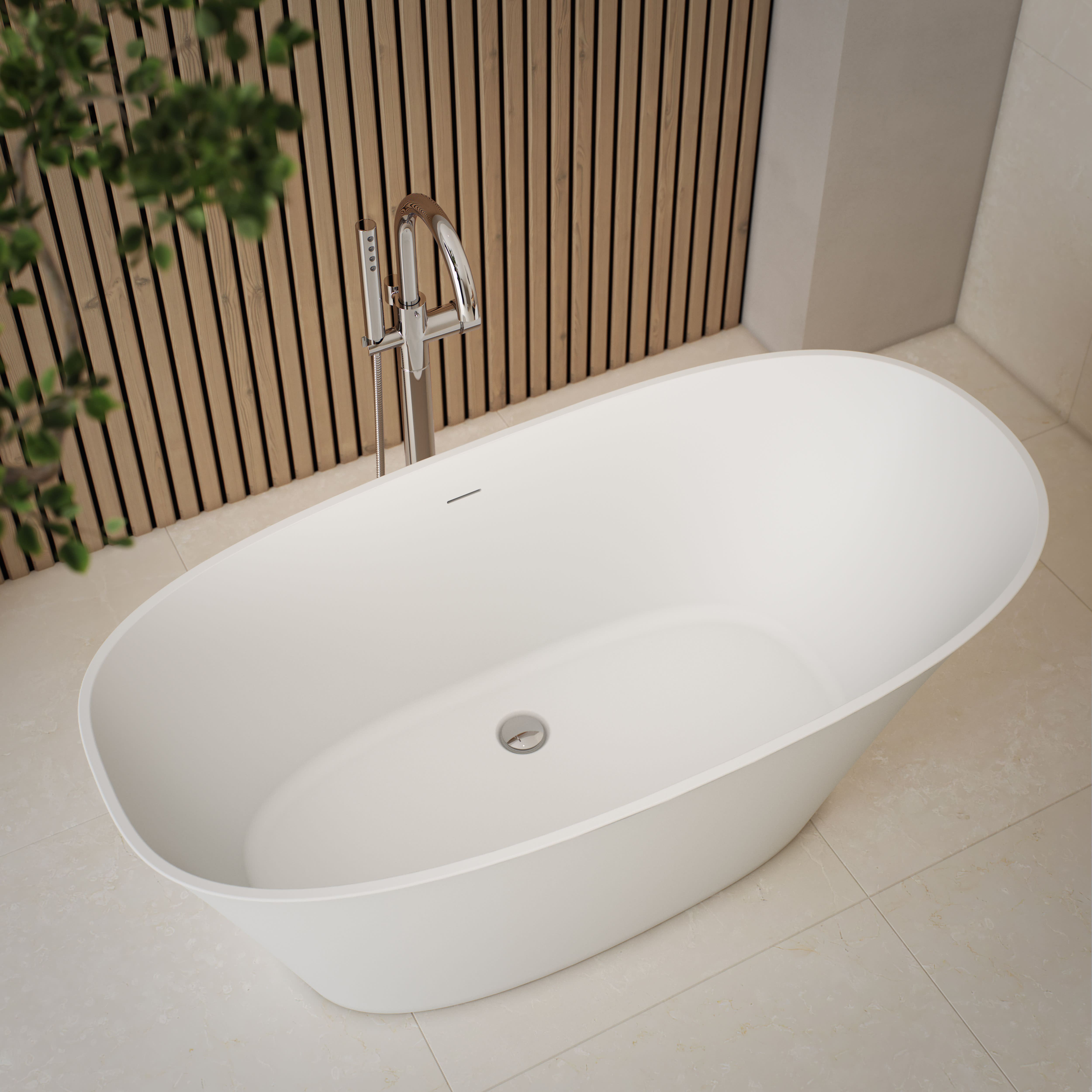 Bain Ultra BZEBOF00F Zenora 6030 Freestanding Soaker Tub