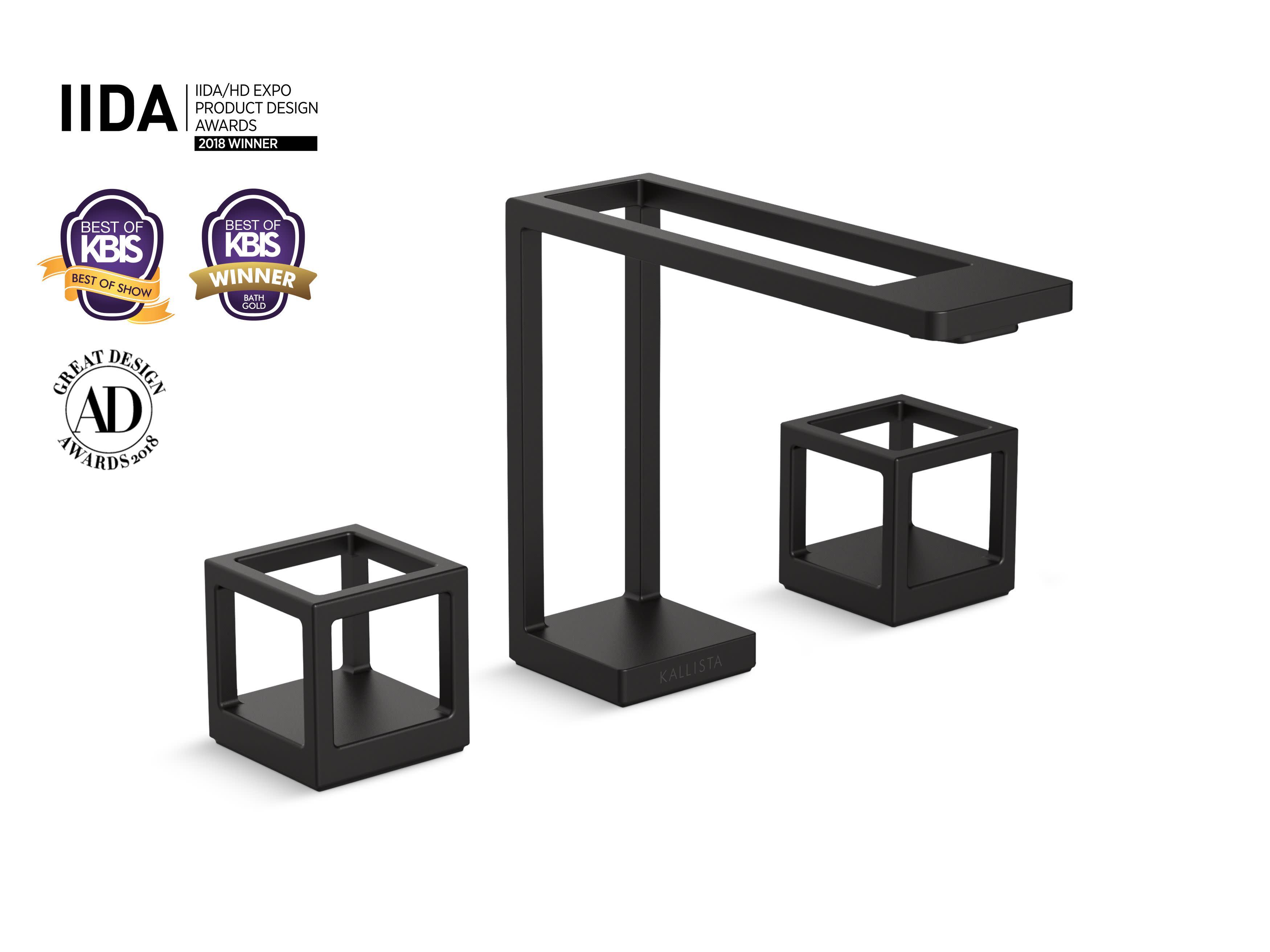 Kallista P26100-CU-BL Grid Bathroom Faucet With Cube Handles