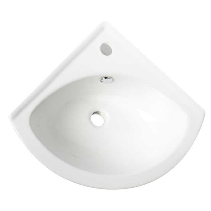 ALFI brand ABC120 Corner Wall Mounted Ceramic Sink