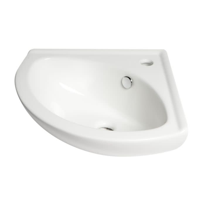 ALFI brand ABC120 Corner Wall Mounted Ceramic Sink
