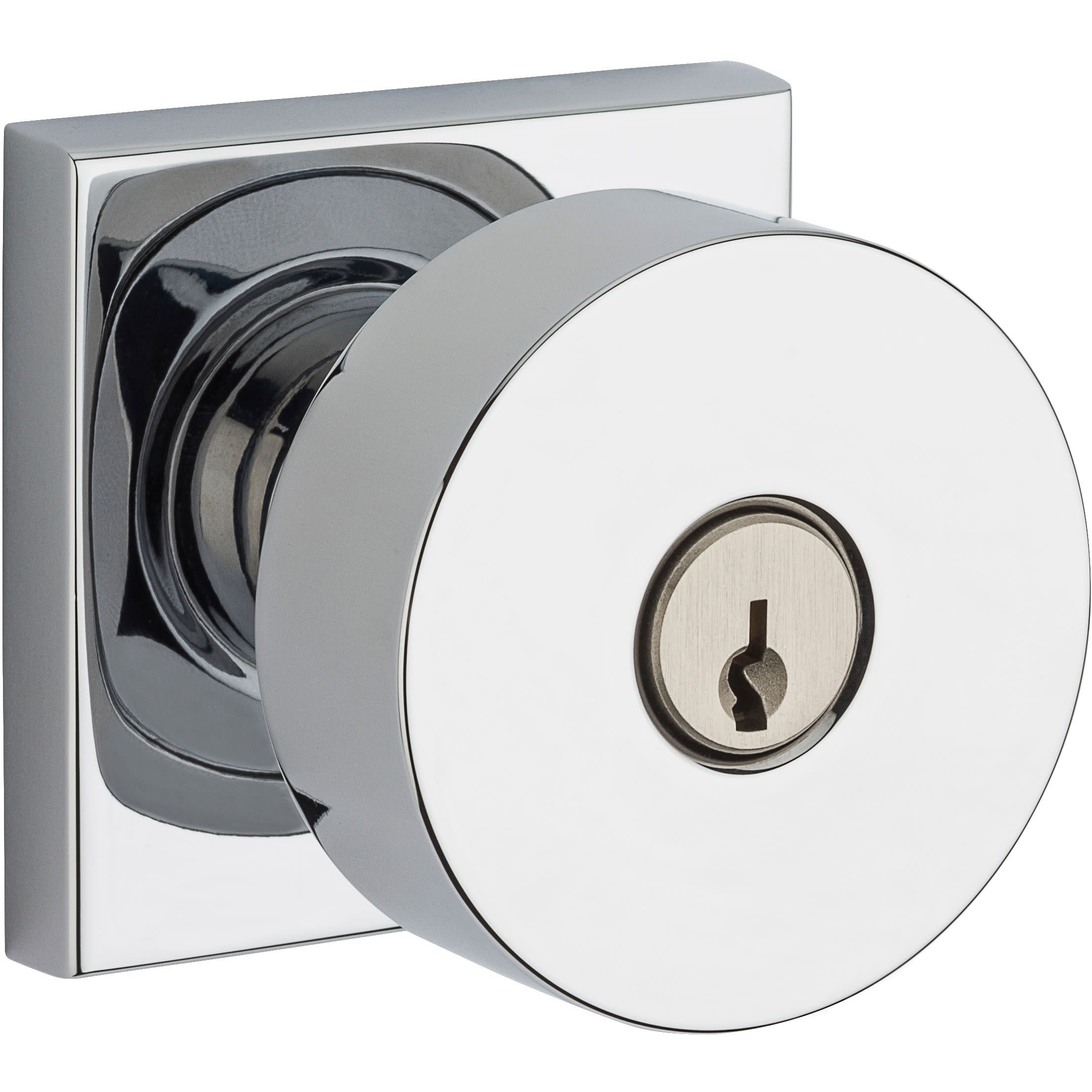 Baldwin Hardware EN.CON.CSR Contemporary Keyed Knob & Square Rose