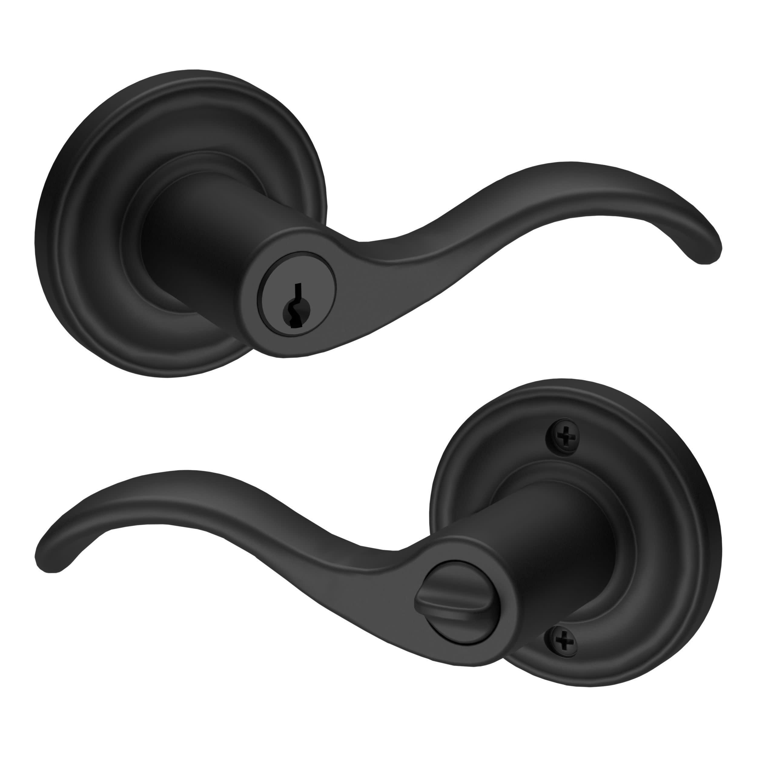 Baldwin Hardware EN.CUR.R.TRR Curve Keyed Lever