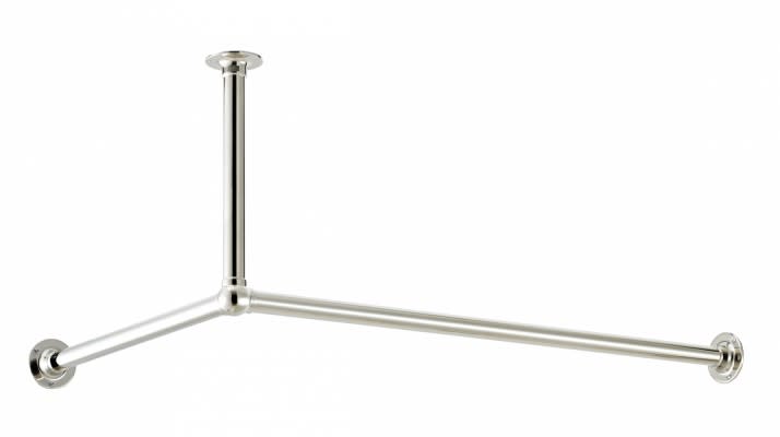 Ceiling Mounted Corner Shower Curtain Rod | Shelly Lighting