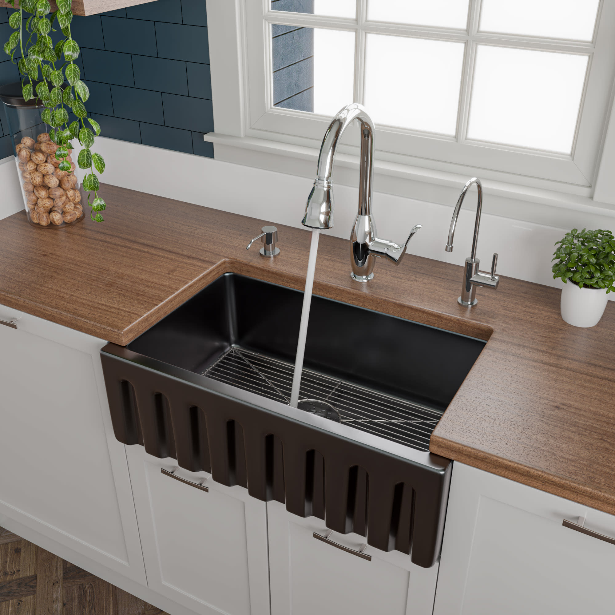 ALFI brand AB511 30 Farm Sink With Lip Single Bowl Design for