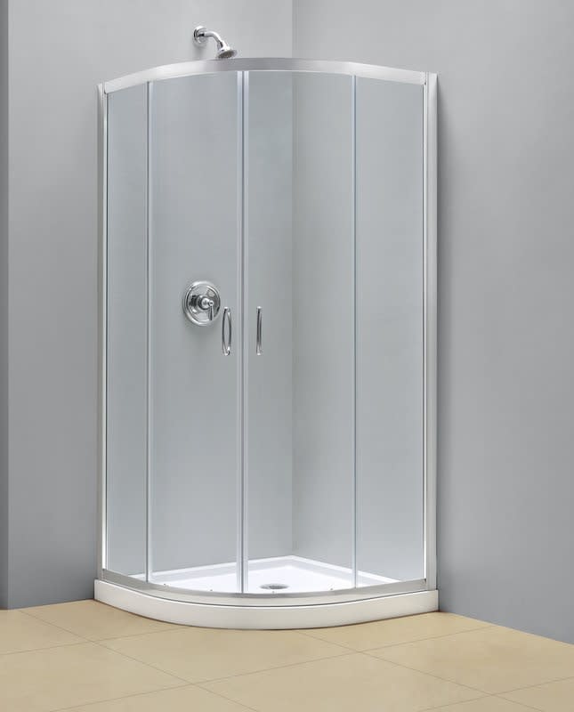 DreamLine DL-6702-01CL Prime 36 Sliding Shower Enclosure and Base Kit