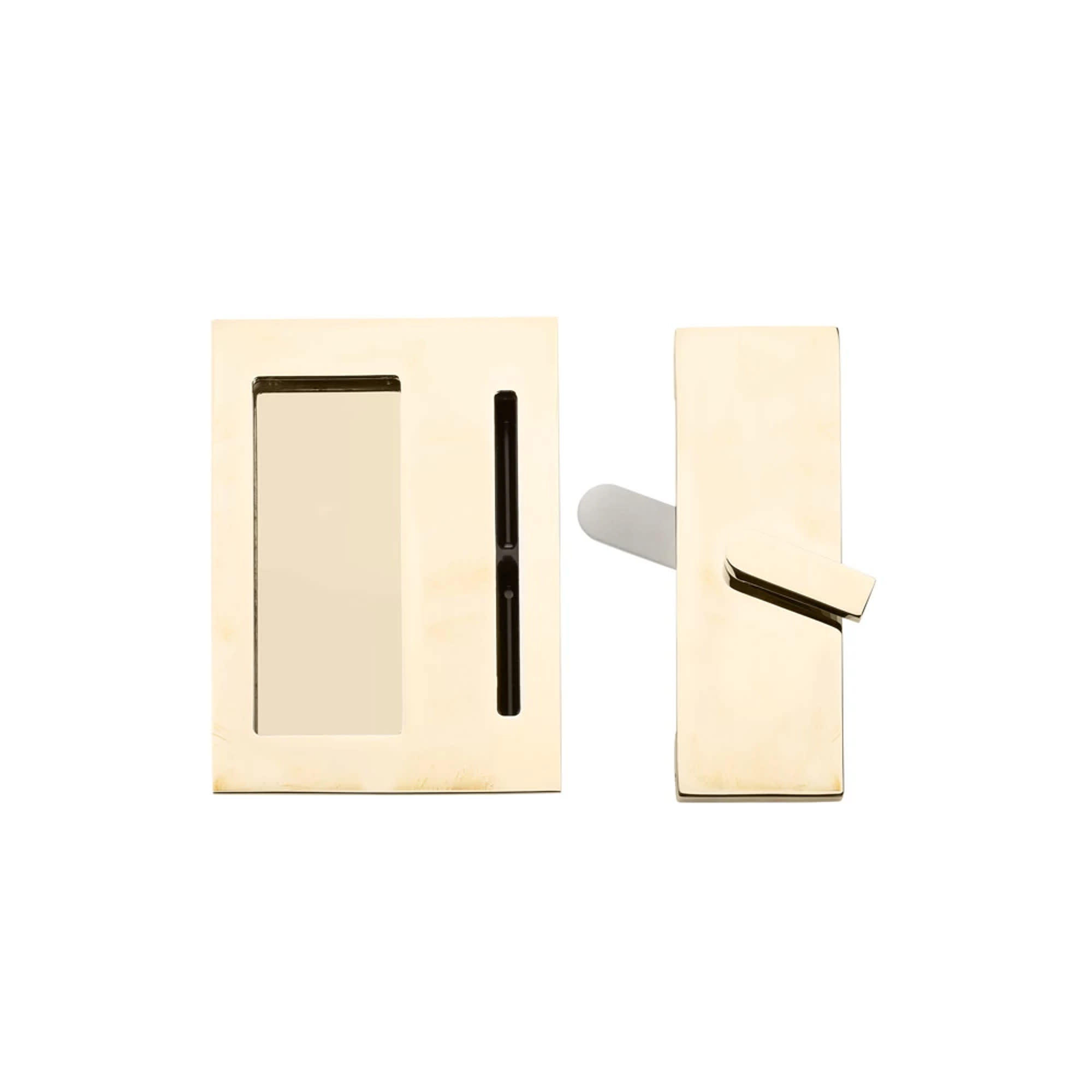 Emtek 222202 Modern Rectangular Barn Door Privacy Lock And Flush