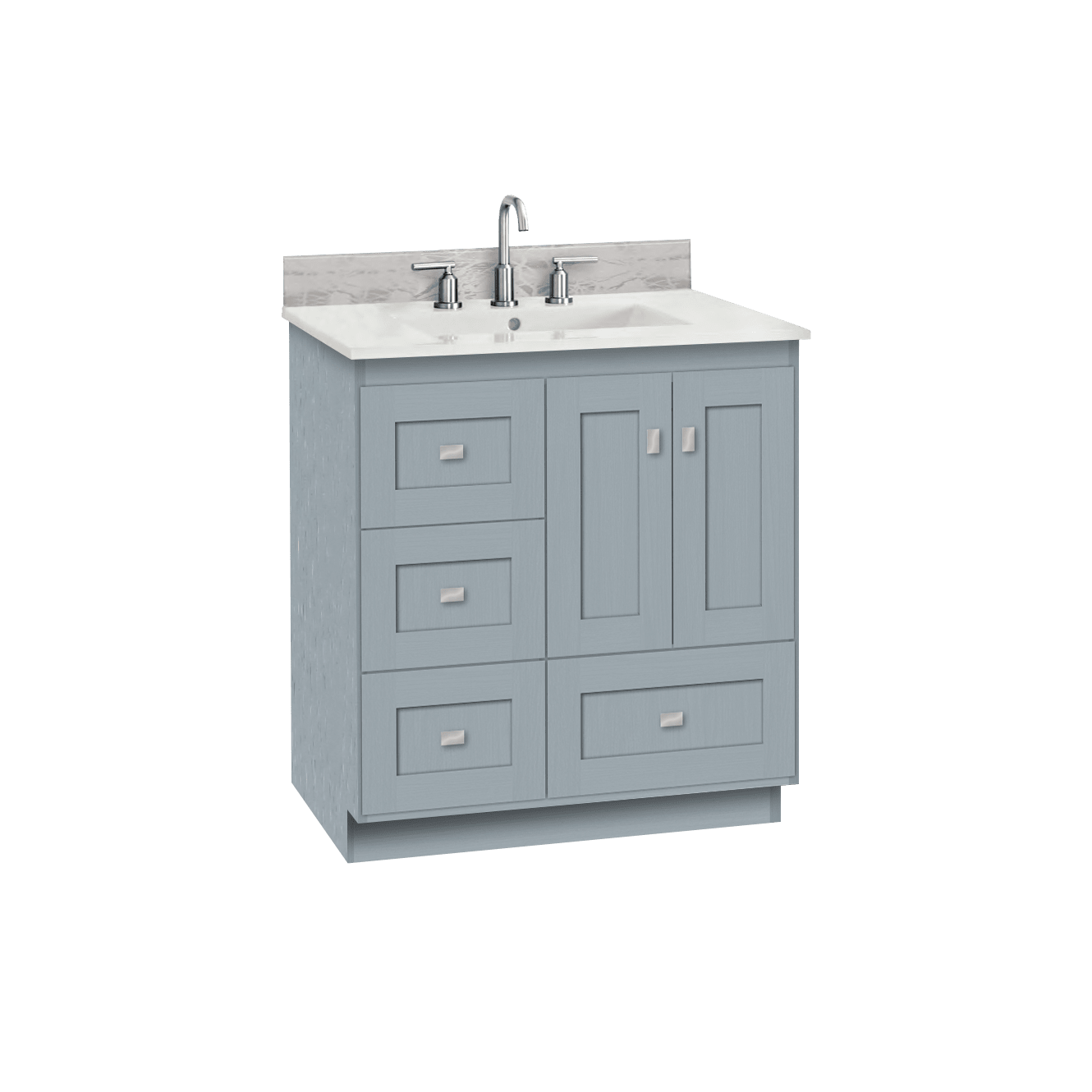 Highland Dunes Cheever Left Side Drawer Shaker 30 Bathroom Vanity