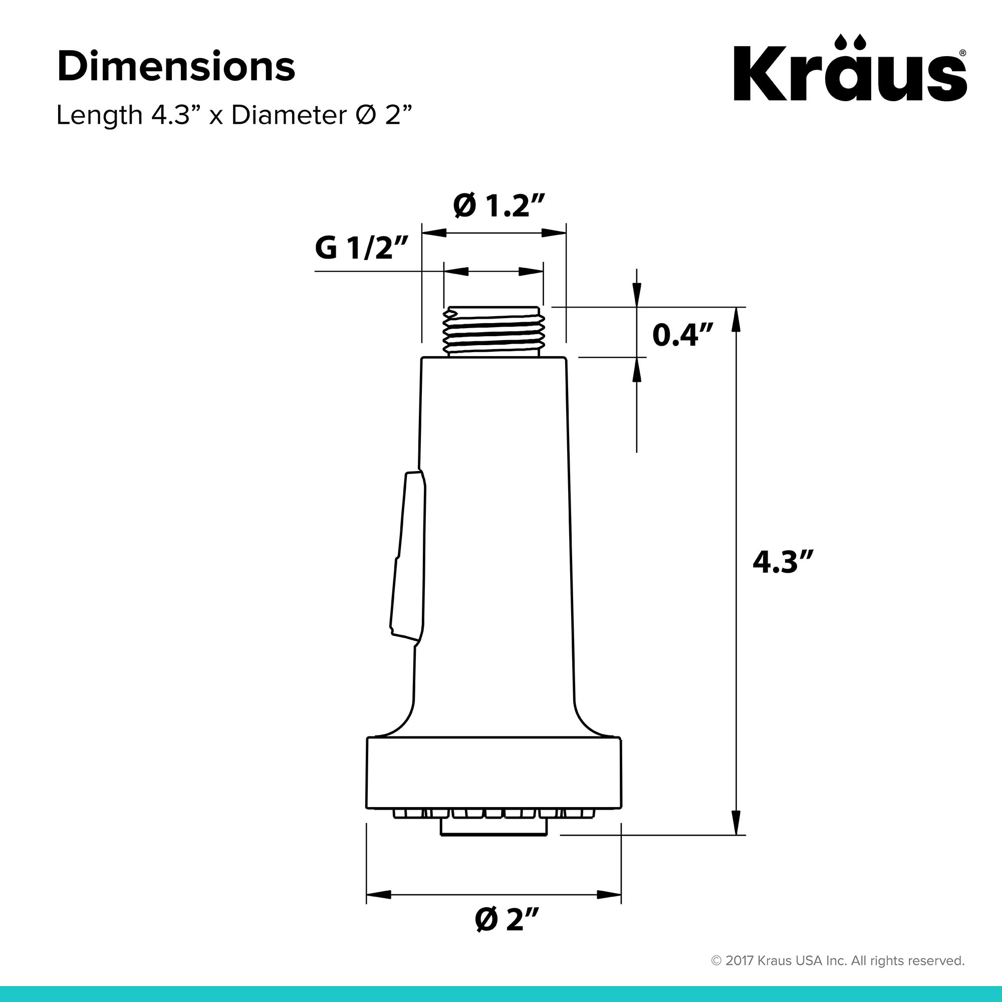 Kraus Kfs 1mb Dual Function Kitchen Faucet Sprayer Qualitybath Com