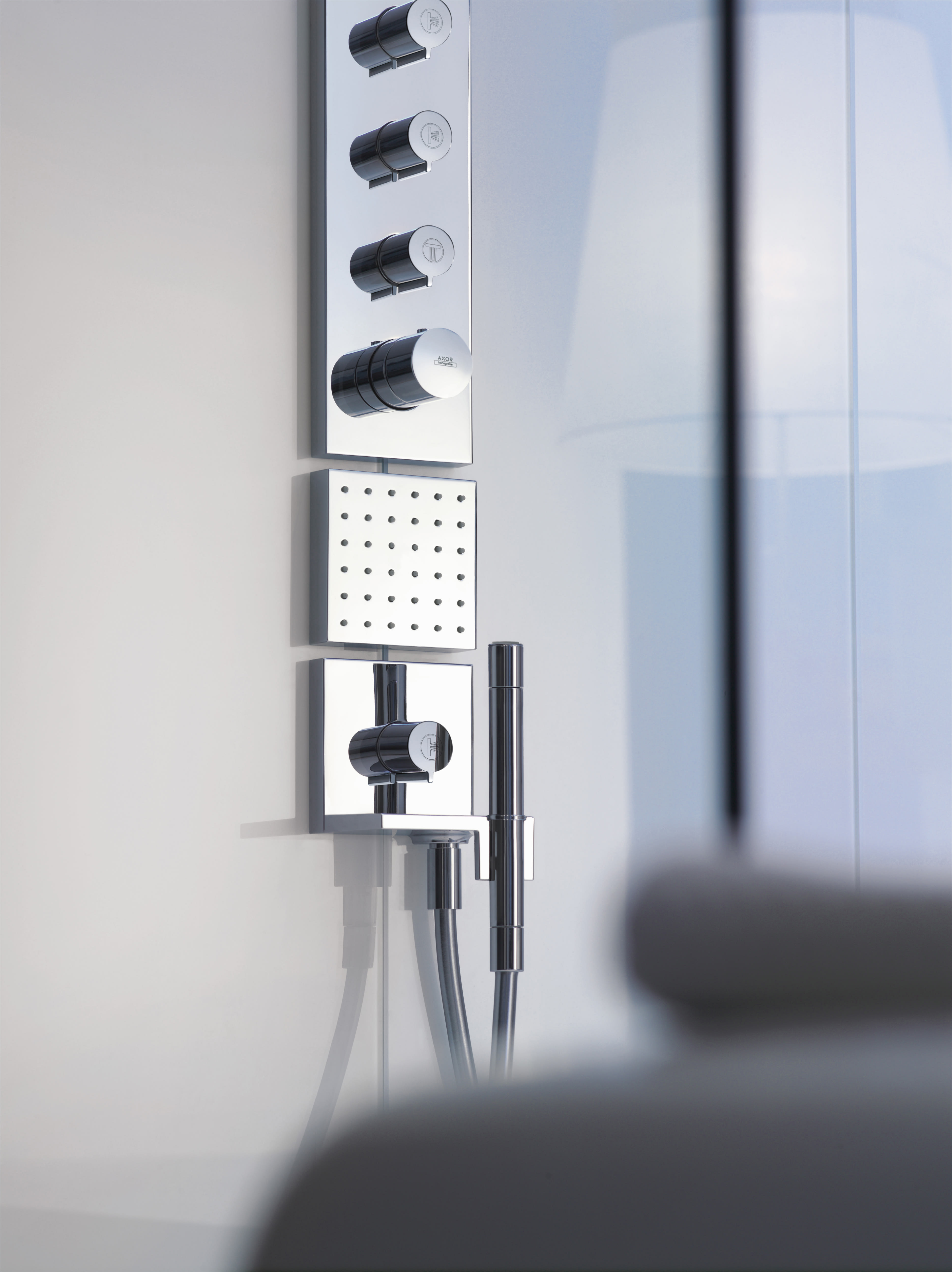 Hansgrohe Axor Starck式サーモスタットモジュール AXOR One Shower mixers: 3 functions and 1 additional outlet