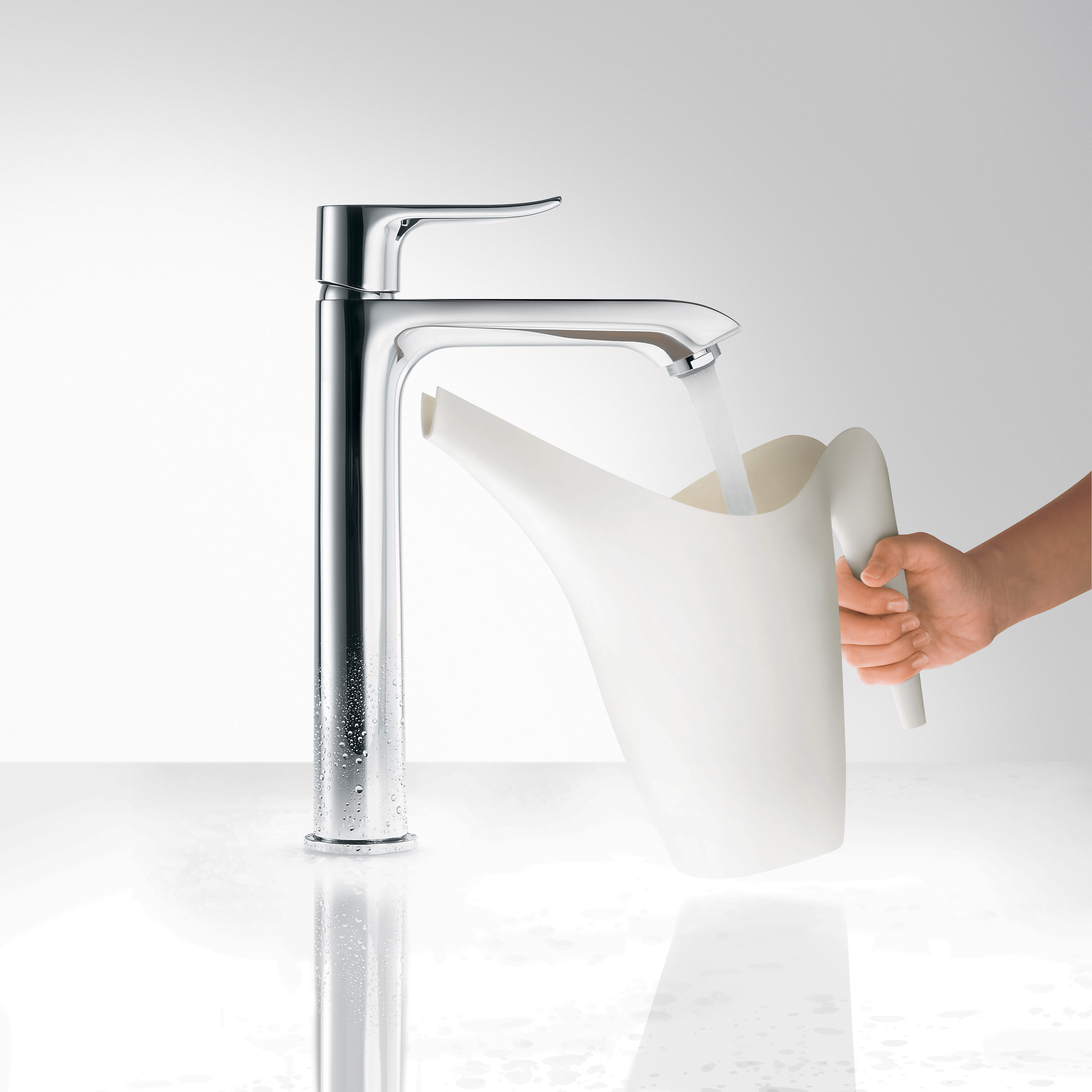 Hansgrohe 31183 Metris E Single Hole Faucet | QualityBath.com