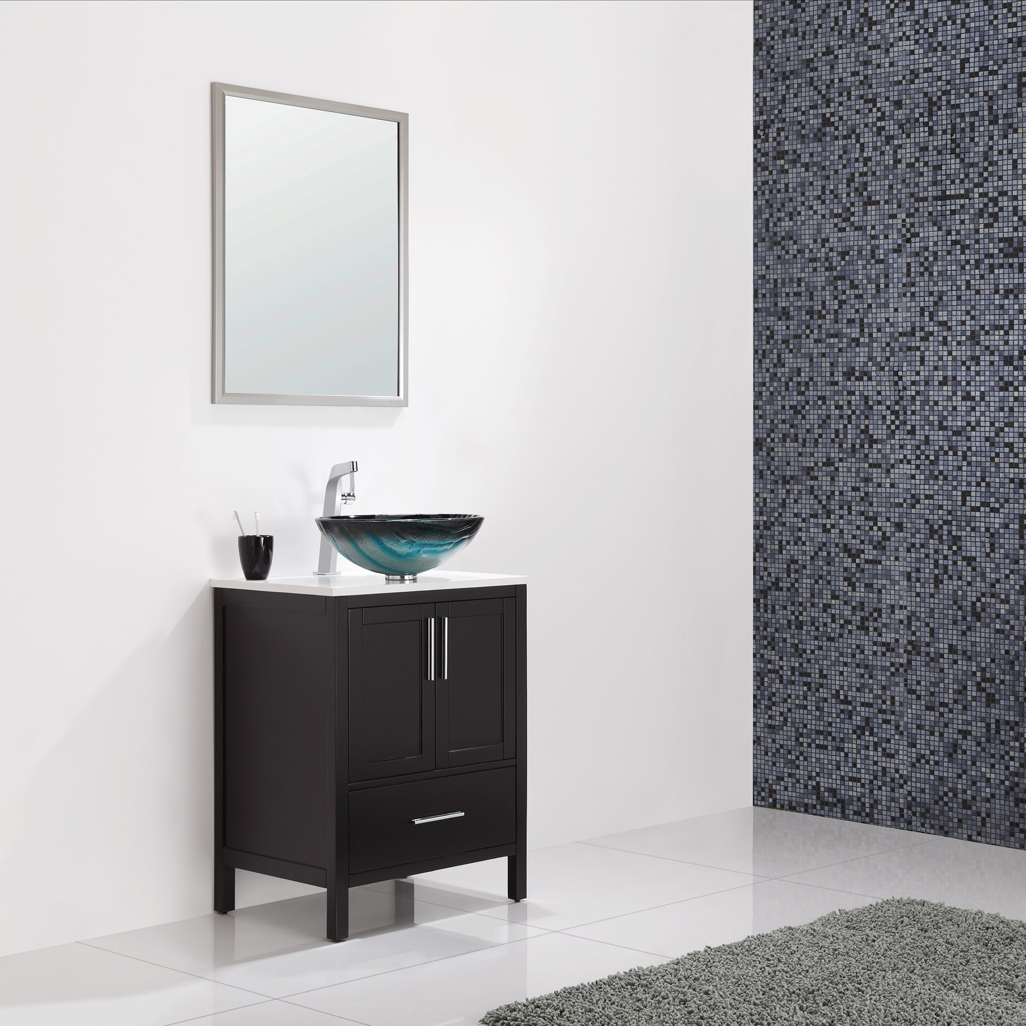 Kraus GV-399-19mm Nature Series Ladon Glass Vessel Bathroom