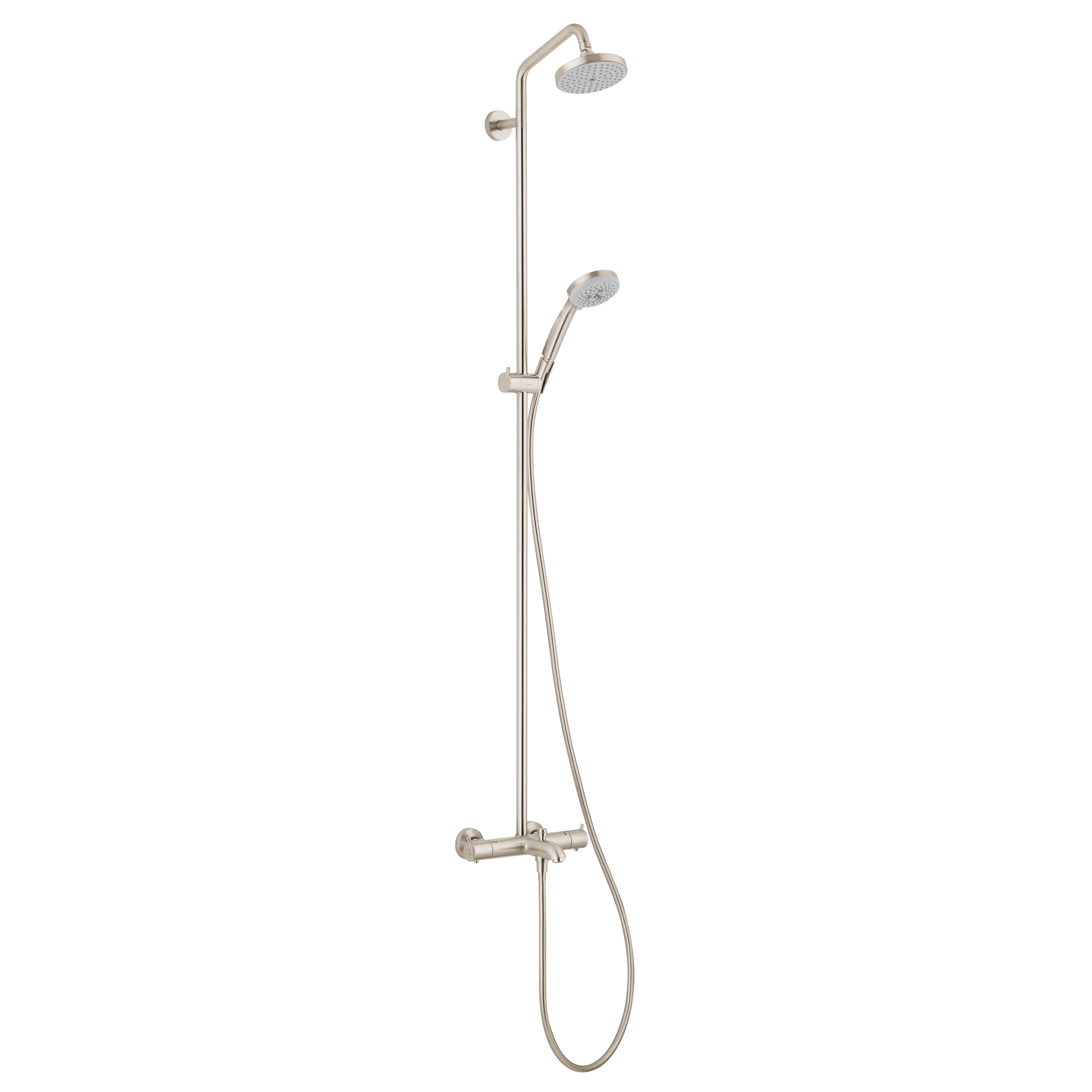 Magazijn Obsessie straf Hansgrohe 27143821 Croma Showerpipe With Handshower With Tub Spout |  QualityBath.com