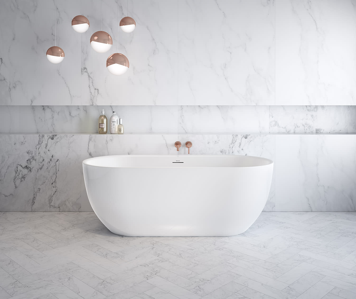 名鉄5300.7700 Maax 106878-000 Tosca Freestanding Soaker Tub | QualityBath.com
