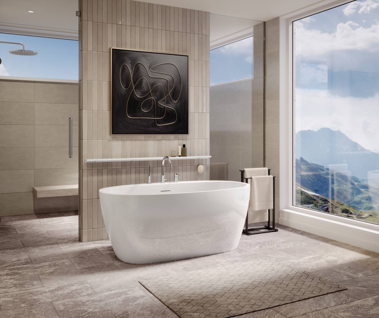 Maax 107835-000-001-000 Hatto 5932 Freestanding Soaker Tub