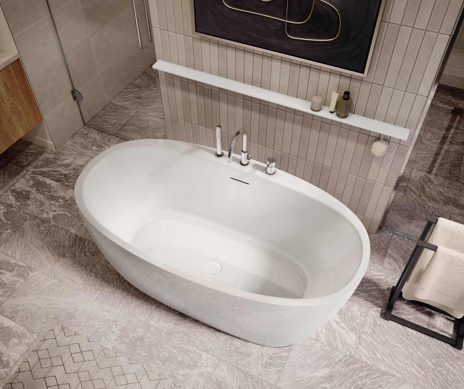 大型流木 44×28×24cm no.96 Maax 107835-000-001-000 Hatto 5932 Freestanding Soaker Tub