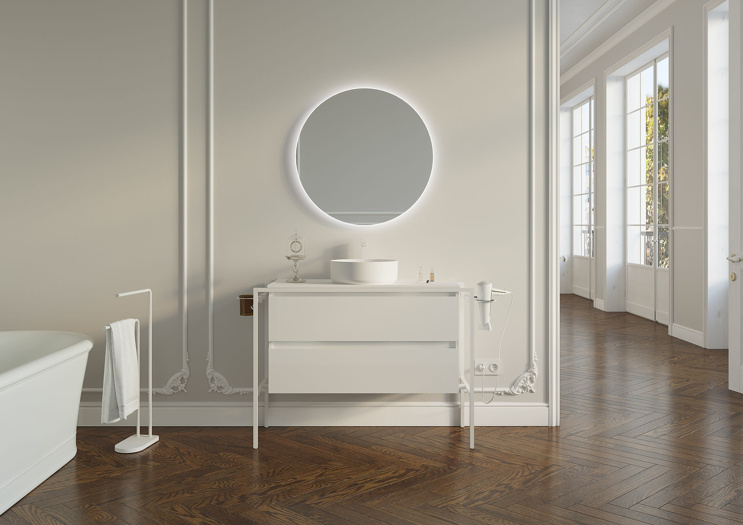 Sonia 186662+186747 Mitte 45" Bathroom Vanity | QualityBath.com