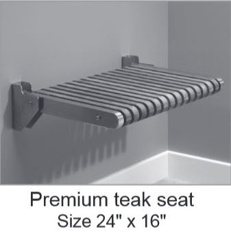 Mti teak shower seat sale