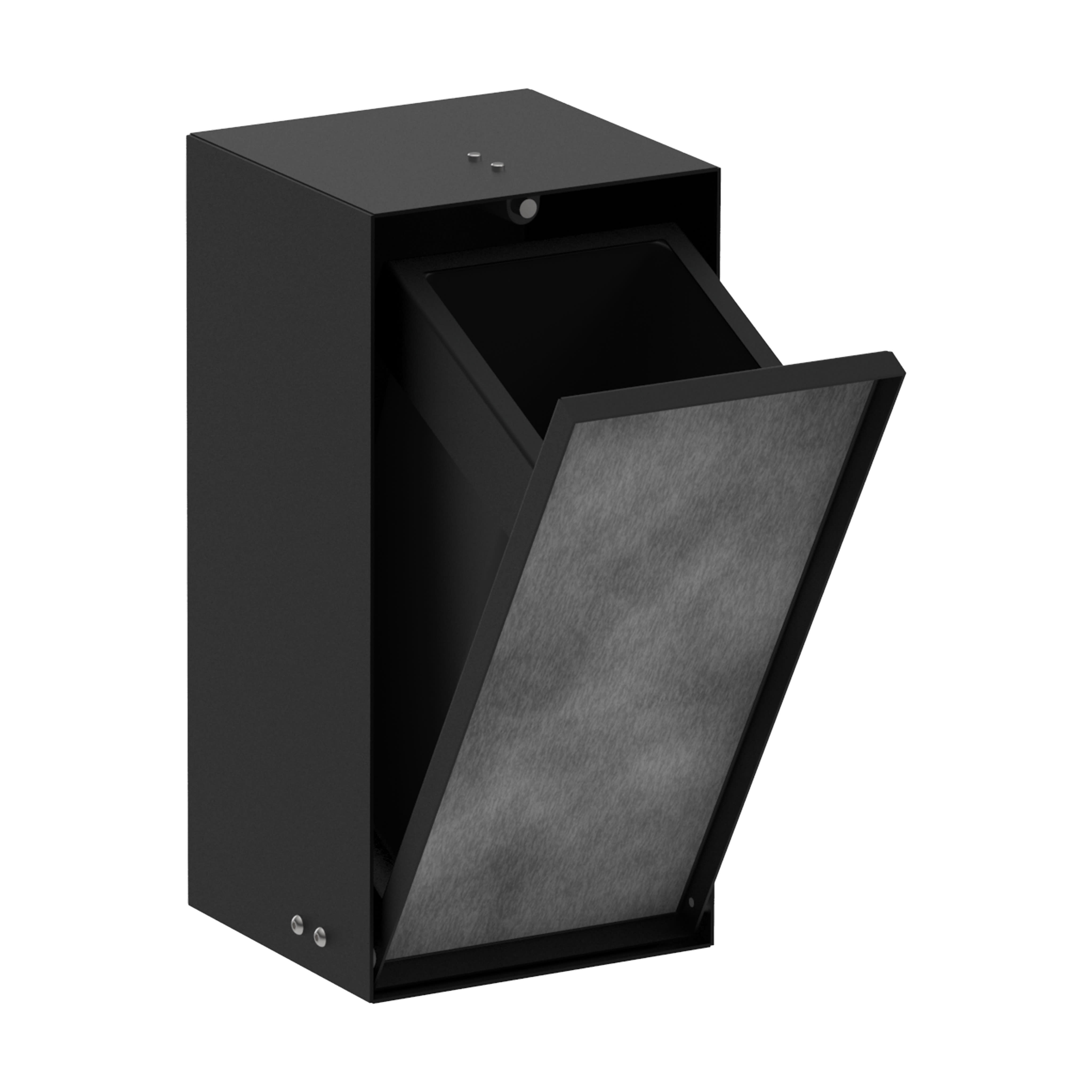 Hansgrohe 56063670 Xtrastoris Rock Recessed Trash Bin With Hansgrohe 56063670 Xtrastoris Rock Recessed Trash Bin With