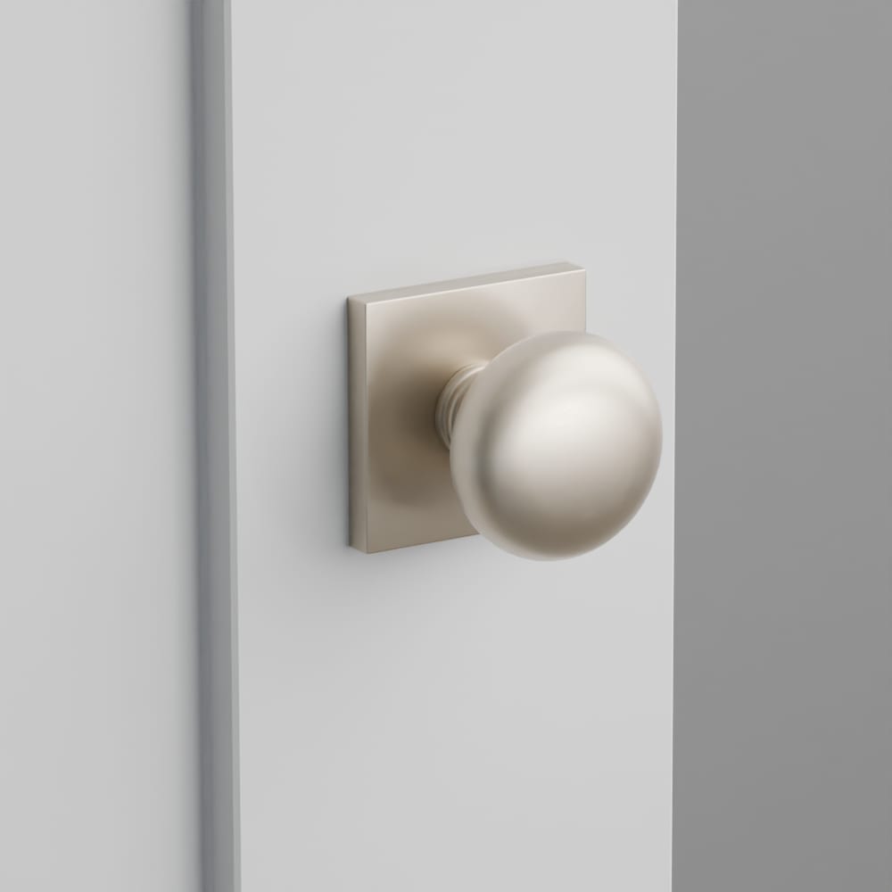 【soh jyu】Providence aH-102TRSC Emtek 5110P Providence Knob With Square Rosette | QualityBath.com