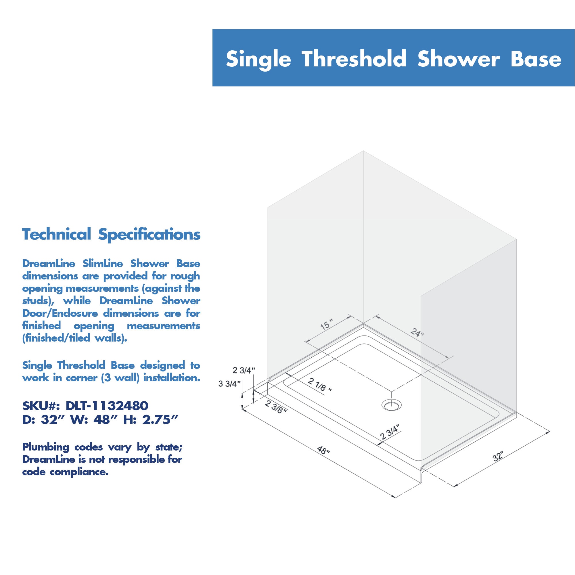 Shower Base Drain – Eurostar Home Systems