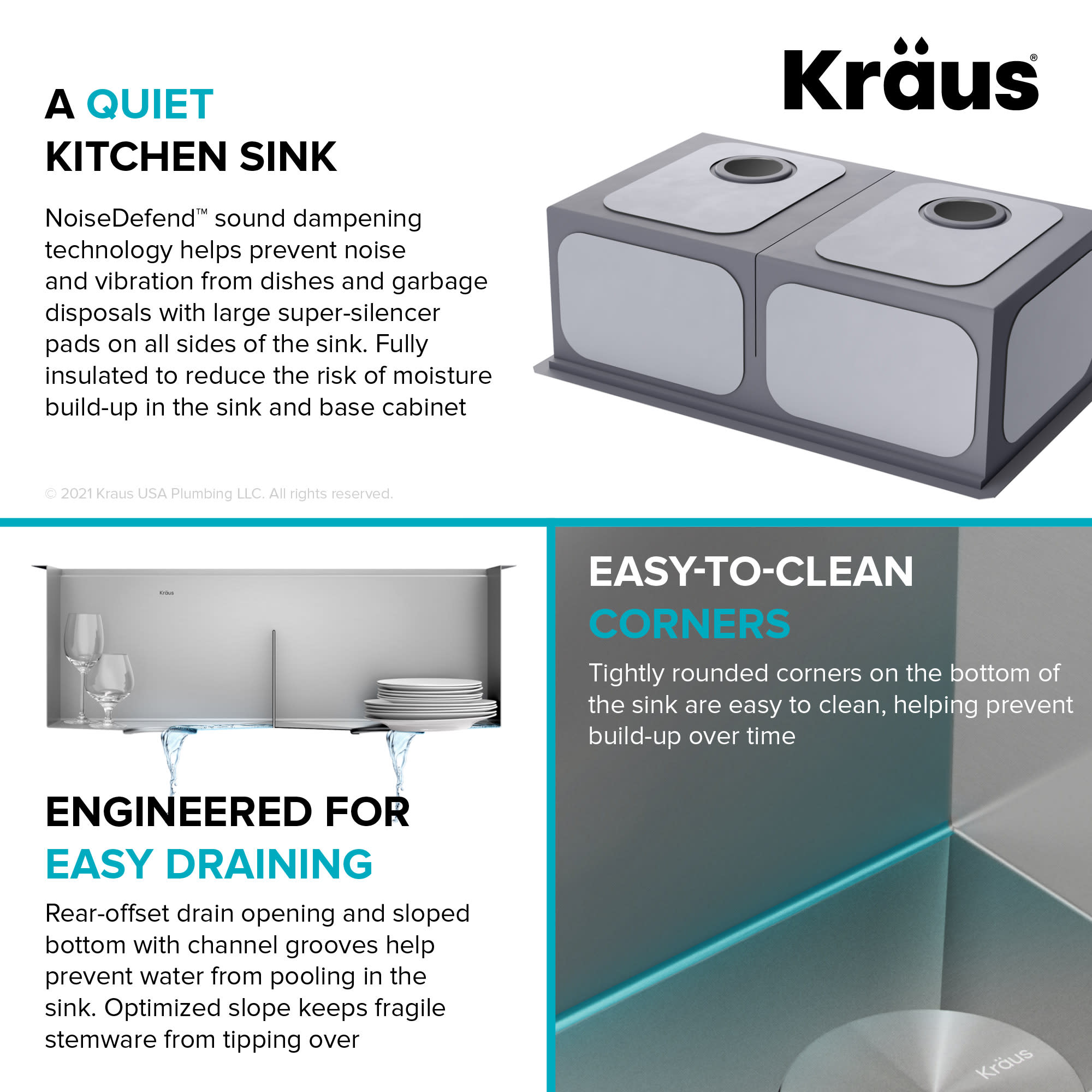 Kraus KWU112-30 30 Workstation Kitchen Sink With Accessories