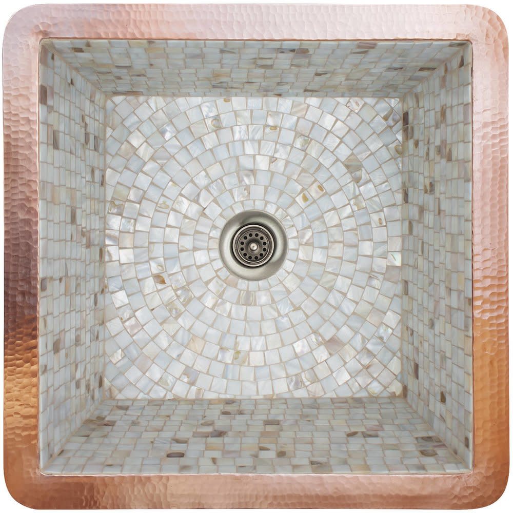 Linkasink V008 Large Square Mosaic Sink | QualityBath.com