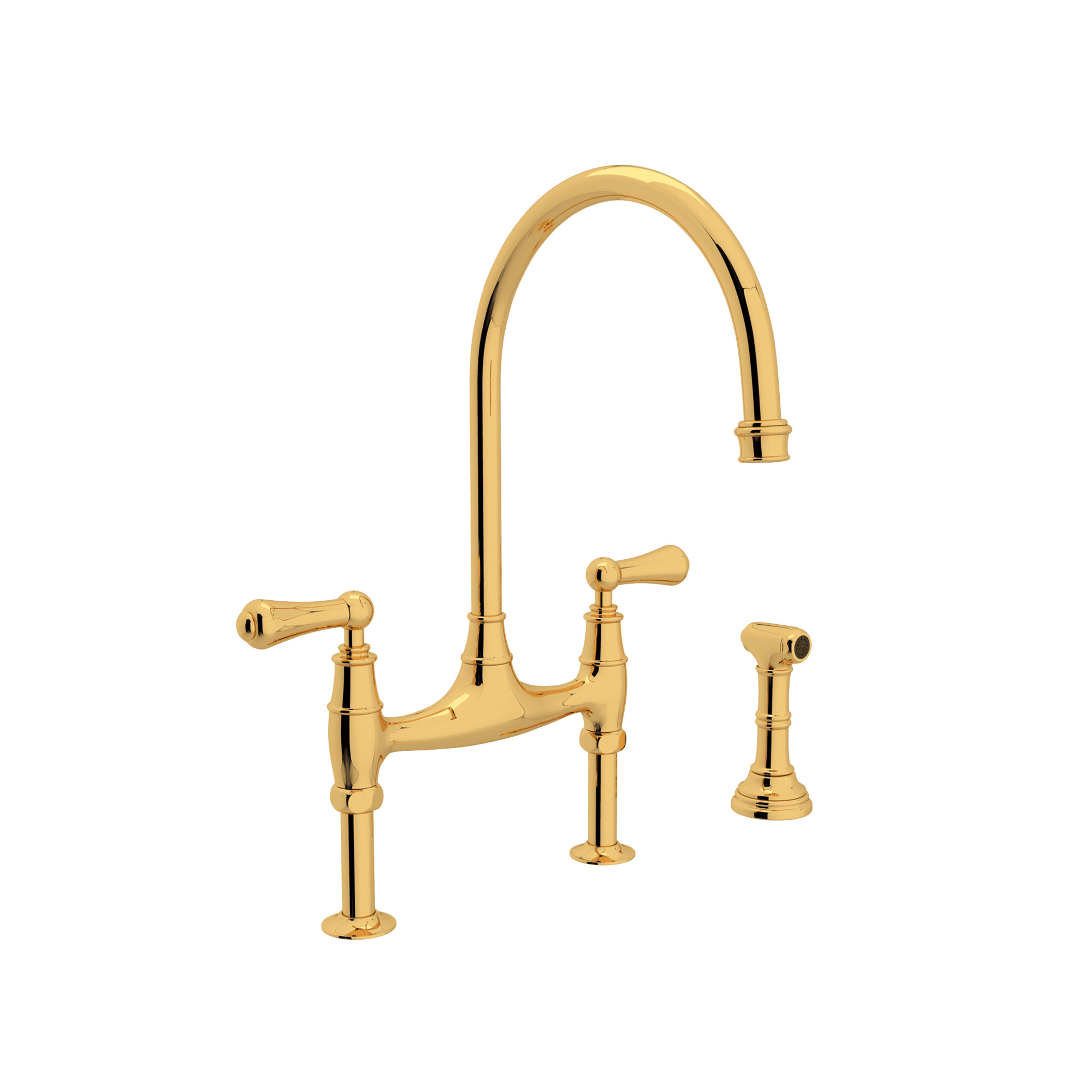Rohl U.4719L-EG-2 Perrin & Rowe Georgian Era Bridge Faucet With