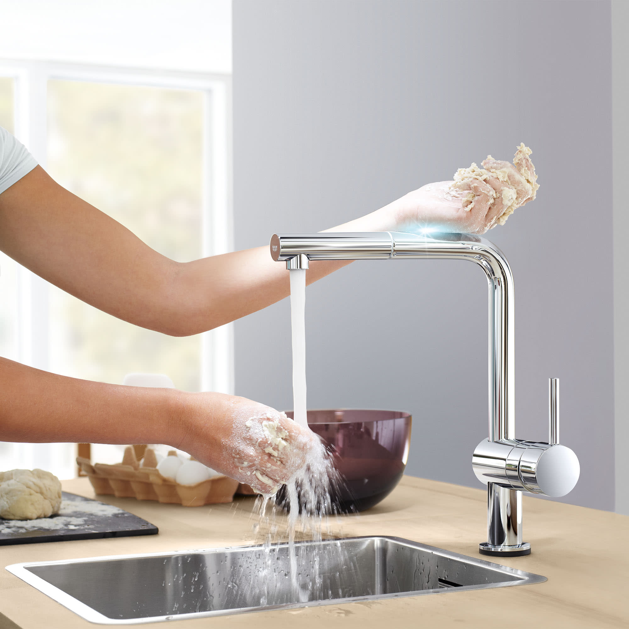 gracht Bedenk directory Grohe 30218001 Minta Touch Pull-Out Kitchen Faucet | QualityBath.com