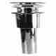 Dome Style Round Lavatory Drain with Overflow & EZ-Click Soft Touch Dome