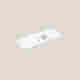 48 Inch White Solid Surface Rectangular Top/Basin with Overflow
