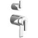 Roccesco Thermostatic Valve With Integrated Diverter Bent Lever Handle Kit