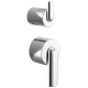 Roccesco Pressure Balance Valve with Integrated Diverter Trim Bent Lever Handle Kit
