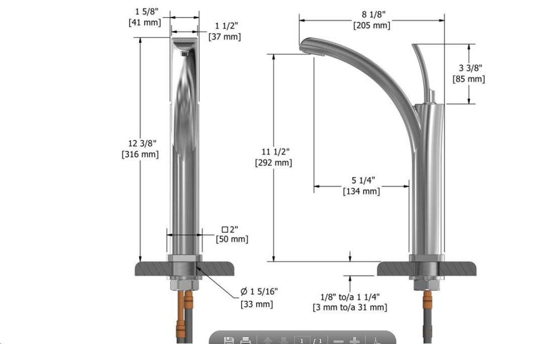 Riobel SL01 Salome Single Hole Lavatory Faucet