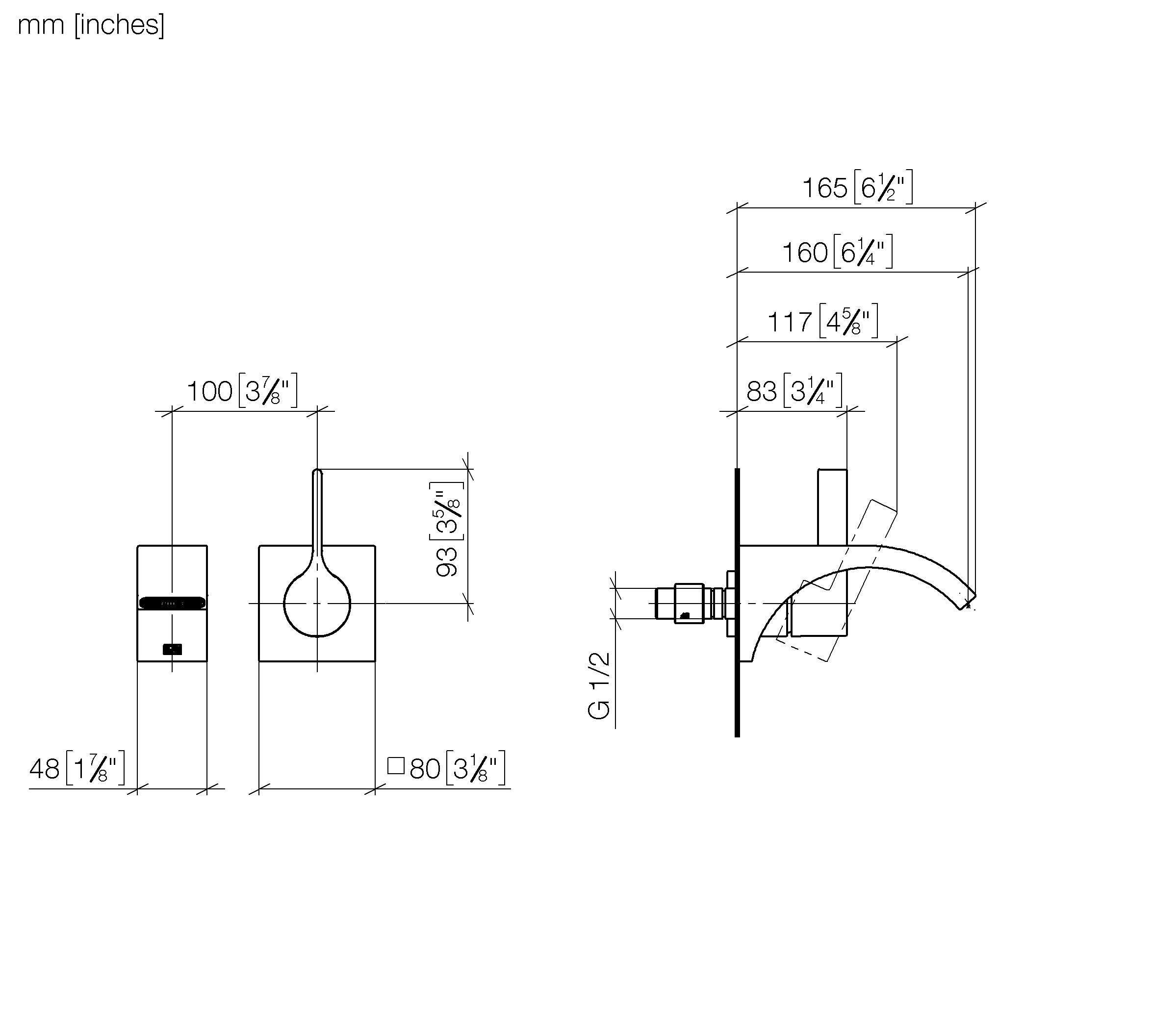 Dornbracht 36860811 Cyo Single Lever Wall Mount Faucet | QualityBath.com