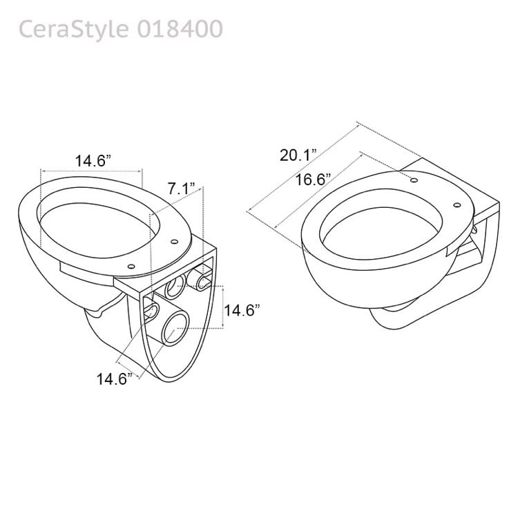 Nameeks 018400 Bathroom Toilet