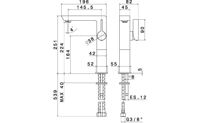 Newform 65713 CH Pura Bathroom Faucet | QualityBath.com