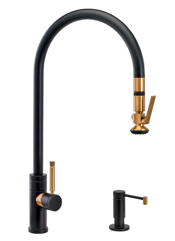 Waterstone 97002 Industrial Plp Pull Down Faucet With Angled Spout And